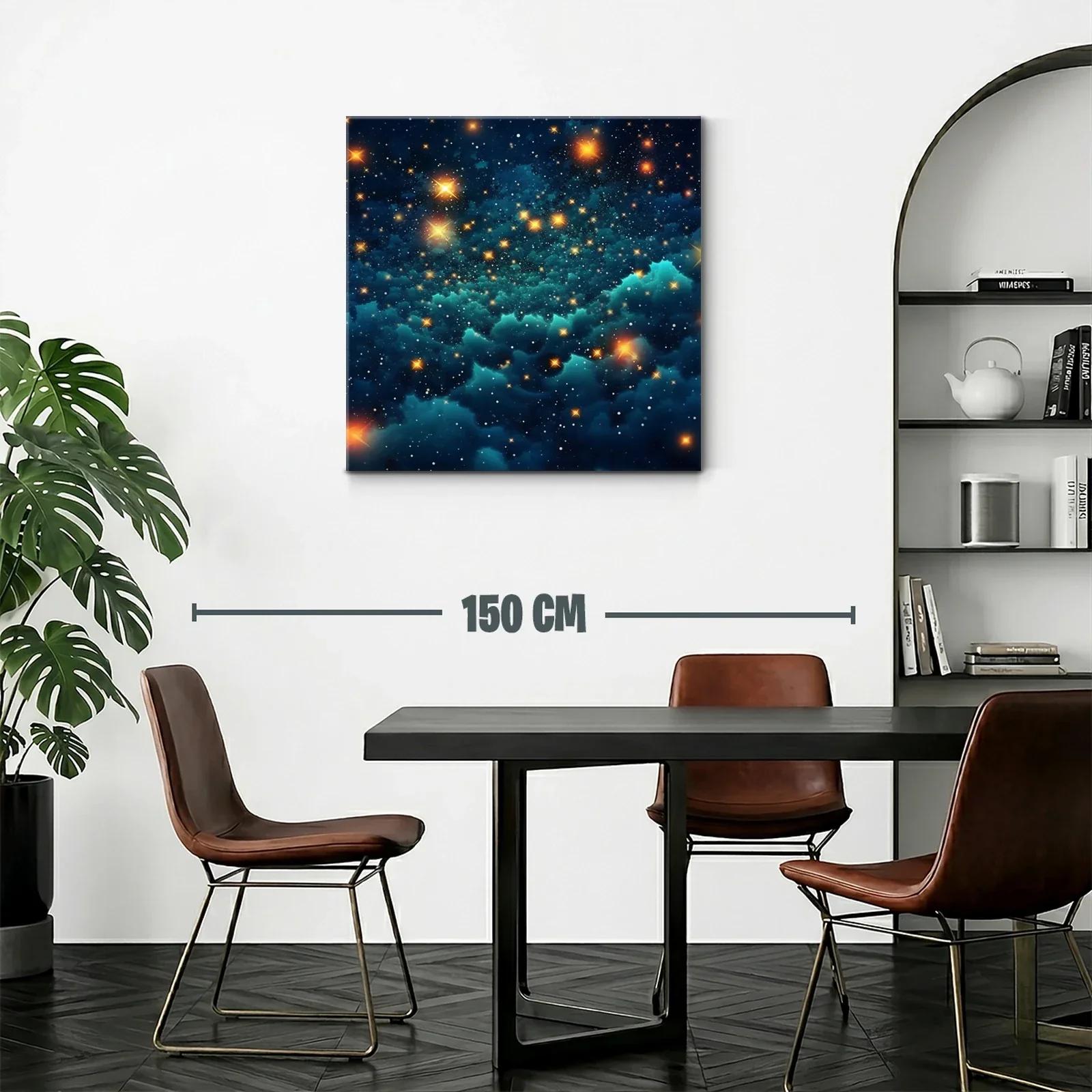 Cuadro mágico con paisaje estelar brillante y nebulosas — miniatura 2