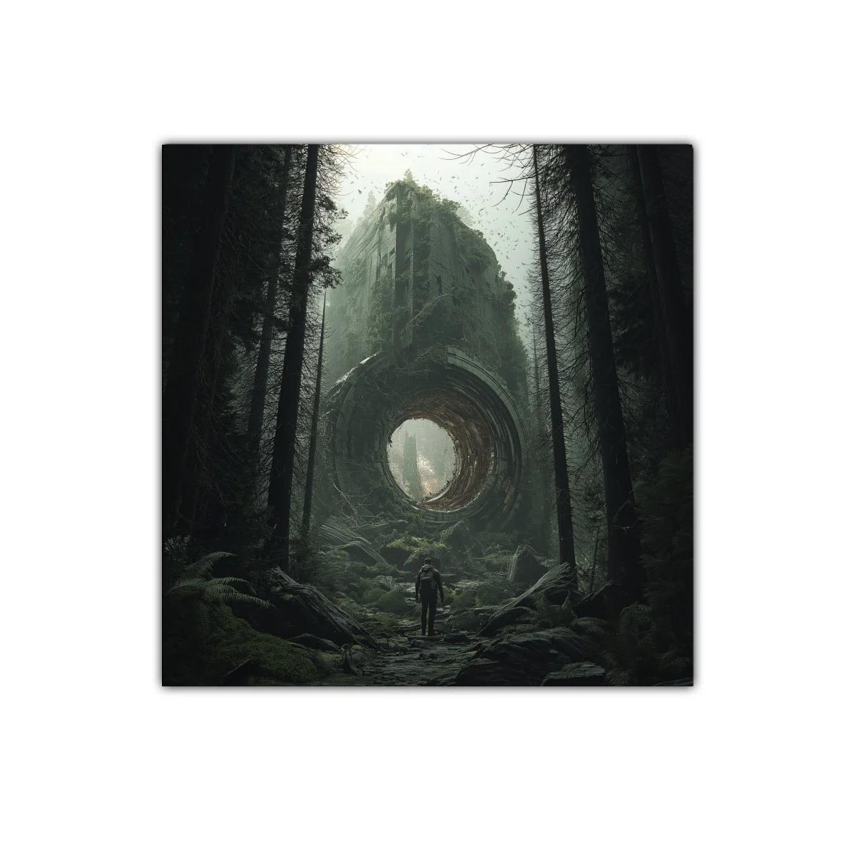 Aventura misteriosa en ruinas cubiertas de vegetación — imagen principal