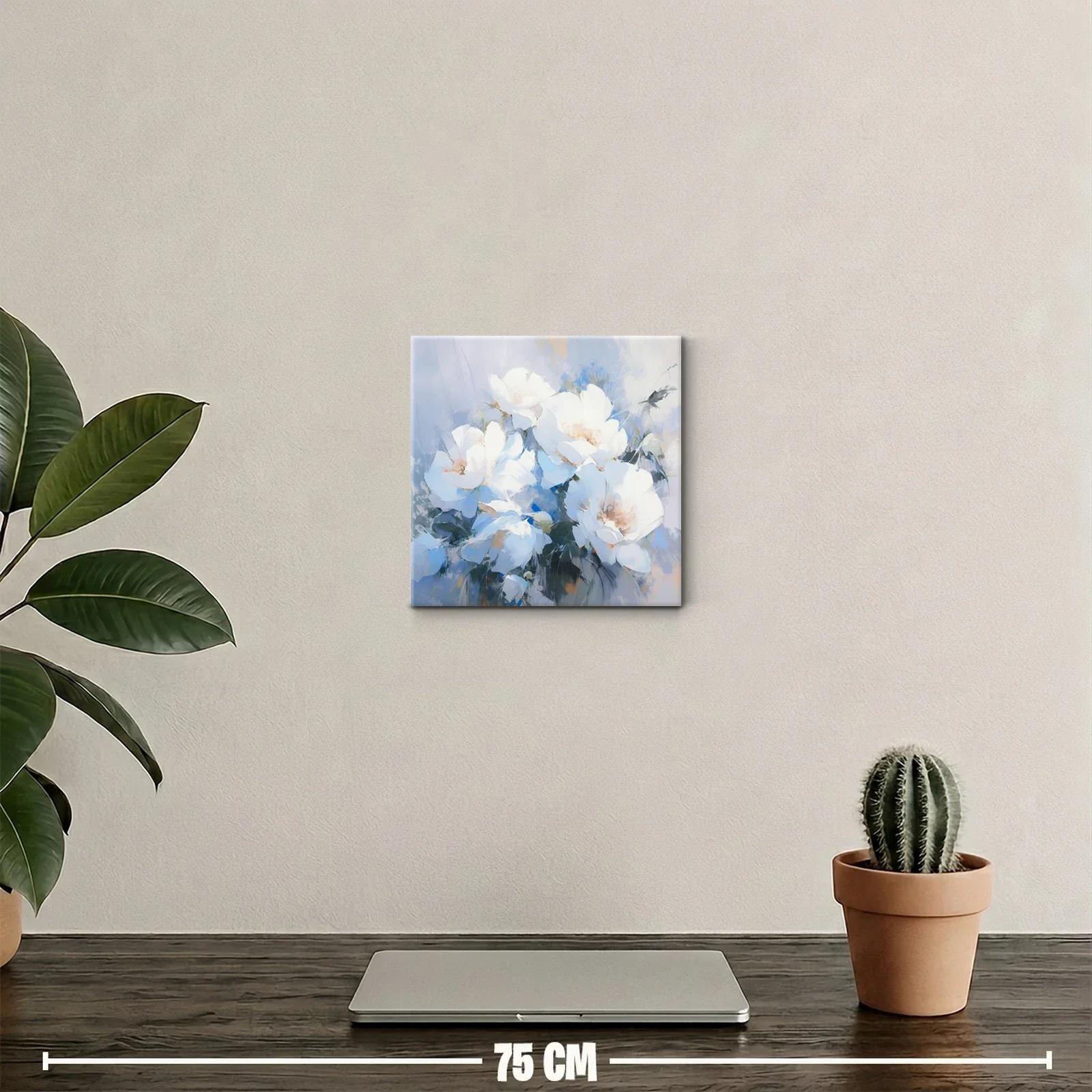 Cuadro floral en tonos suaves para decoración elegante — miniatura 2