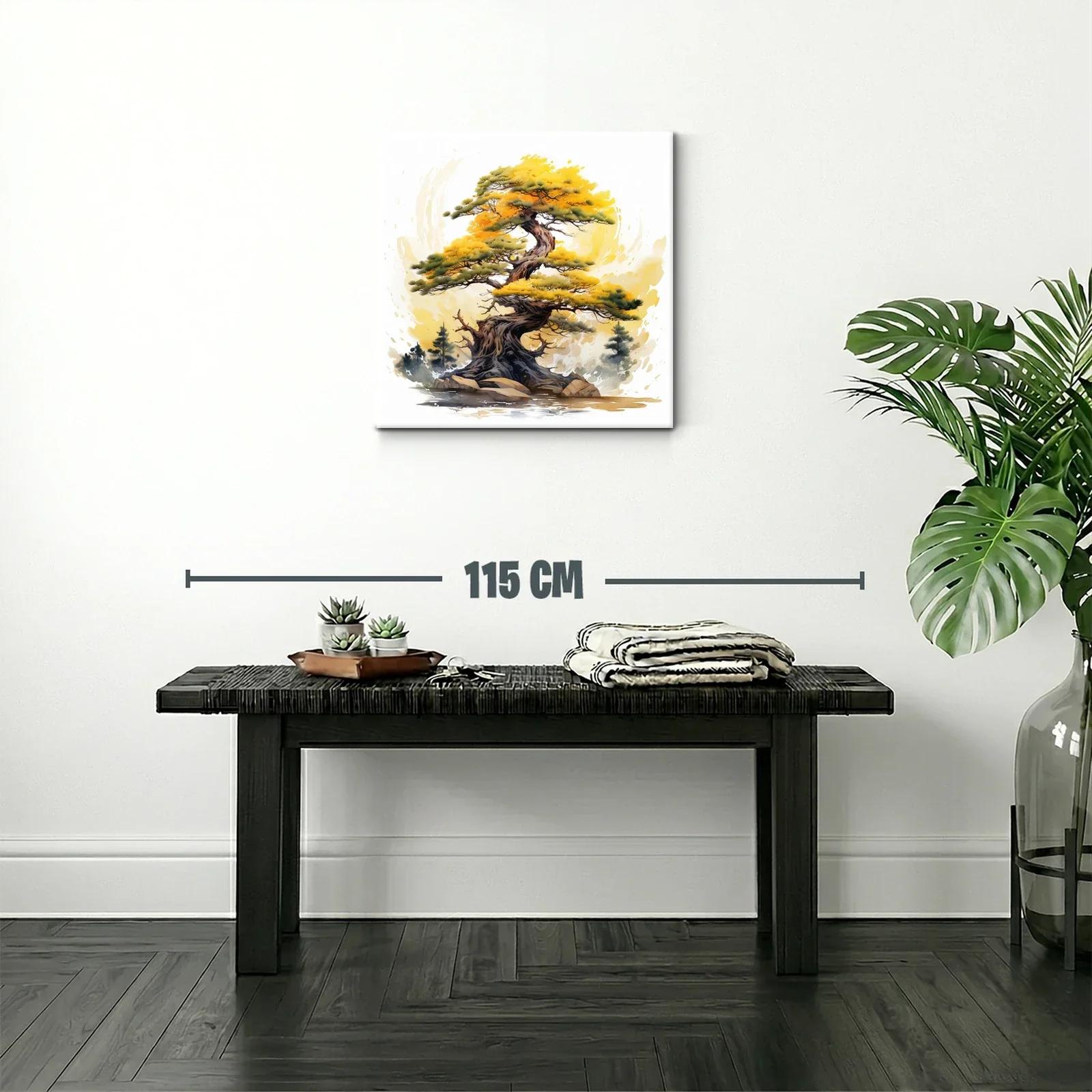 Árbol antiguo con follaje dorado y detalles naturales — miniatura 2