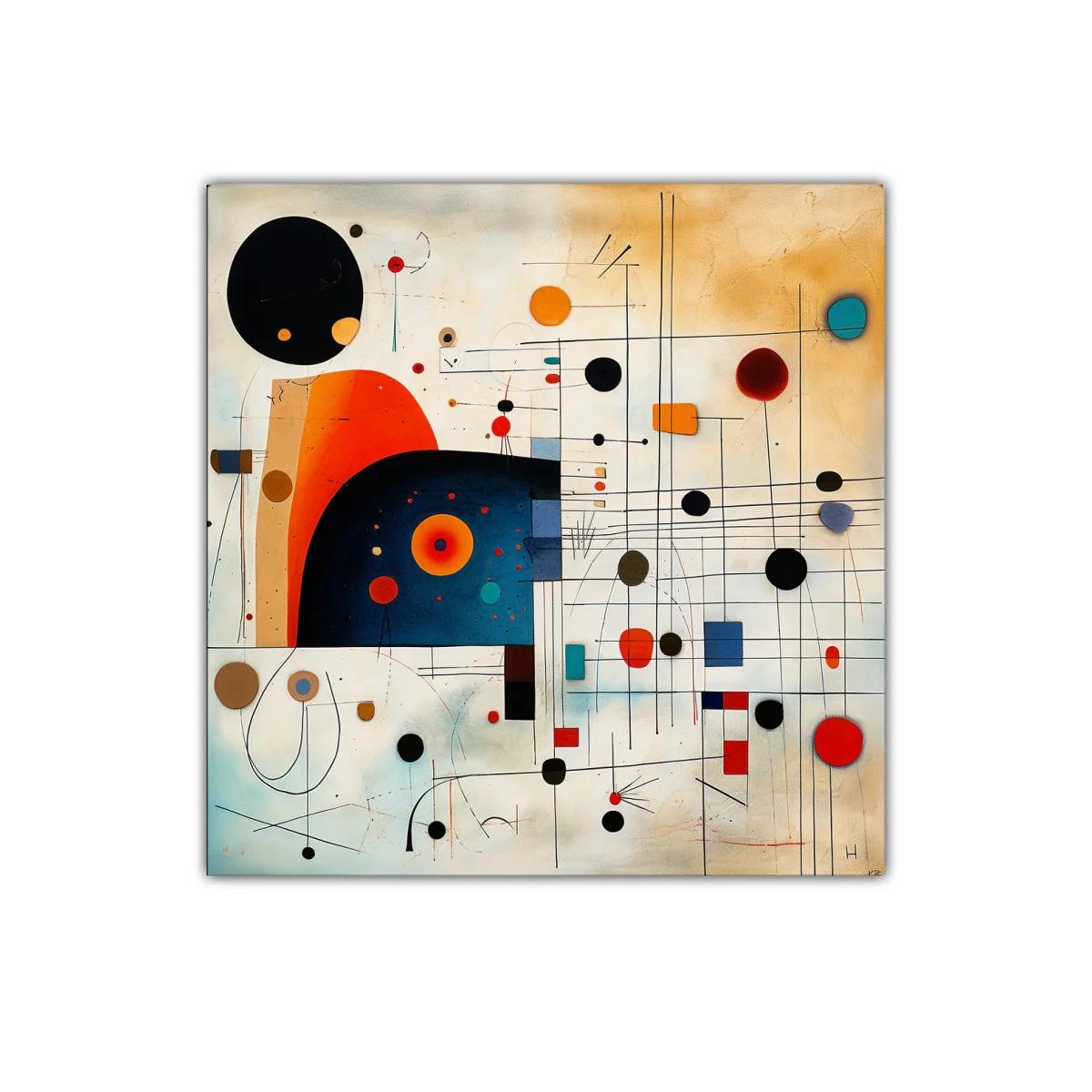 Composición abstracta con formas geométricas y colores brillantes — imagen principal