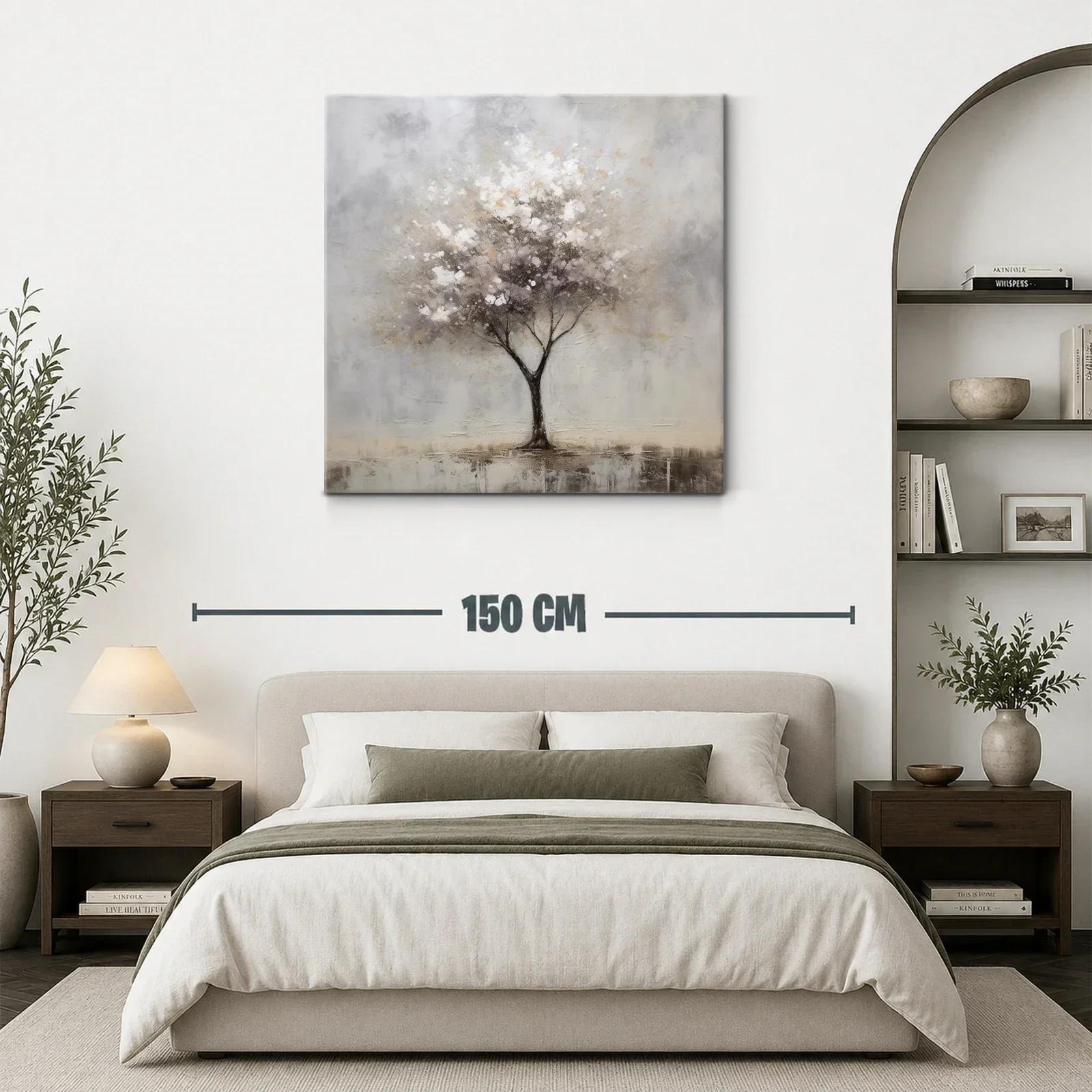 Árbol sereno en tonos suaves y neutros — miniatura 3