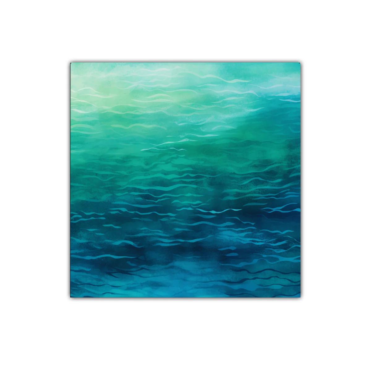 Travesía tranquila en tonos de azul y verde marino — imagen principal