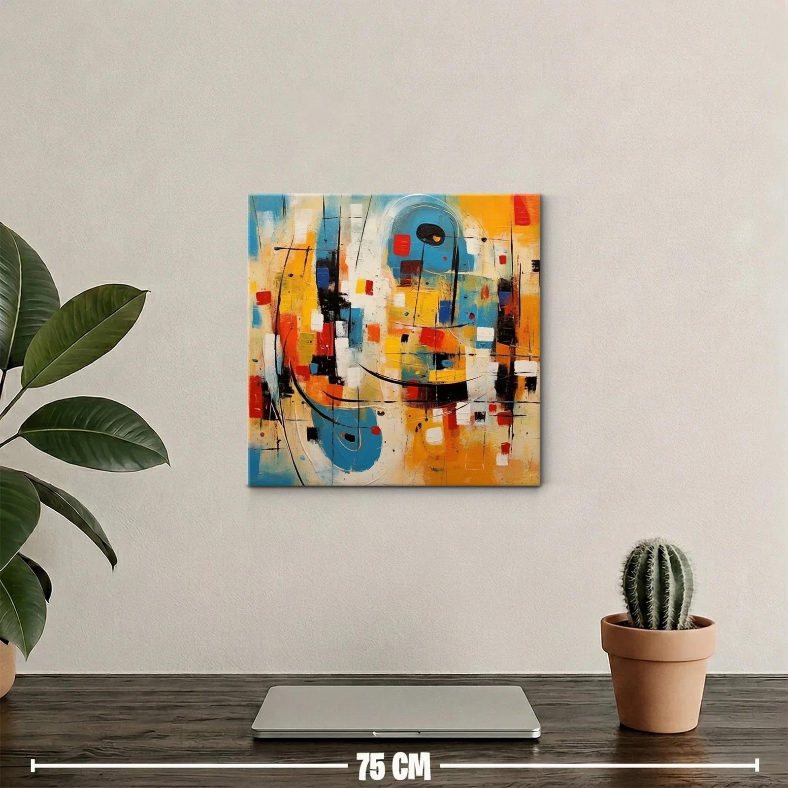 Composición abstracta vibrante con formas geométricas — miniatura 2