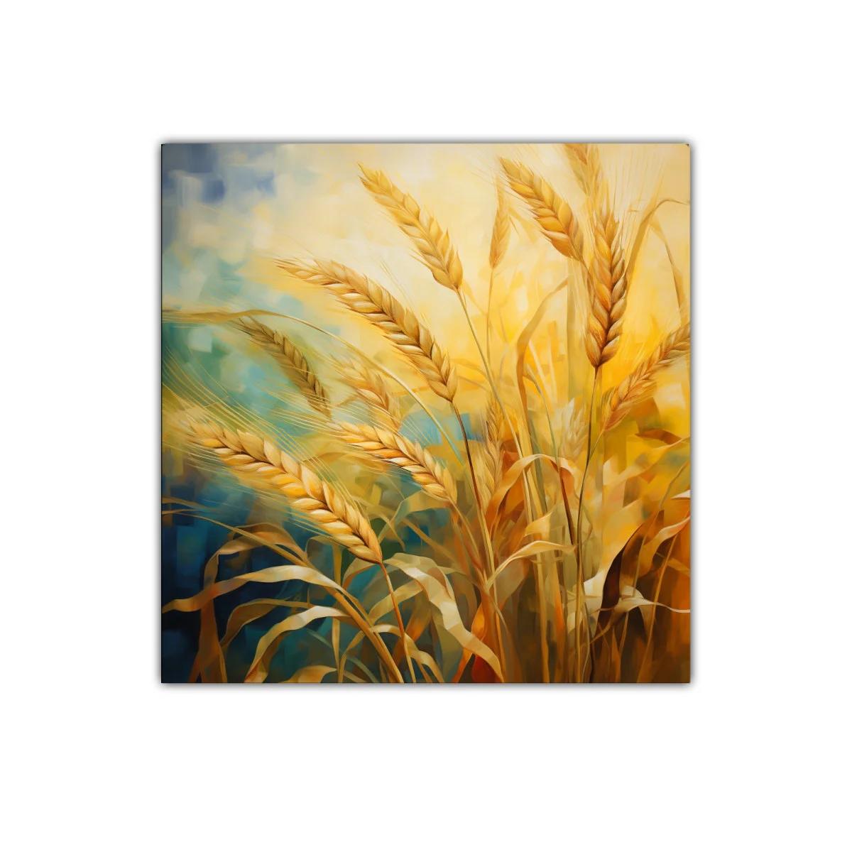 Trigal dorado en luz cálida y fondo contrastante — miniatura 1