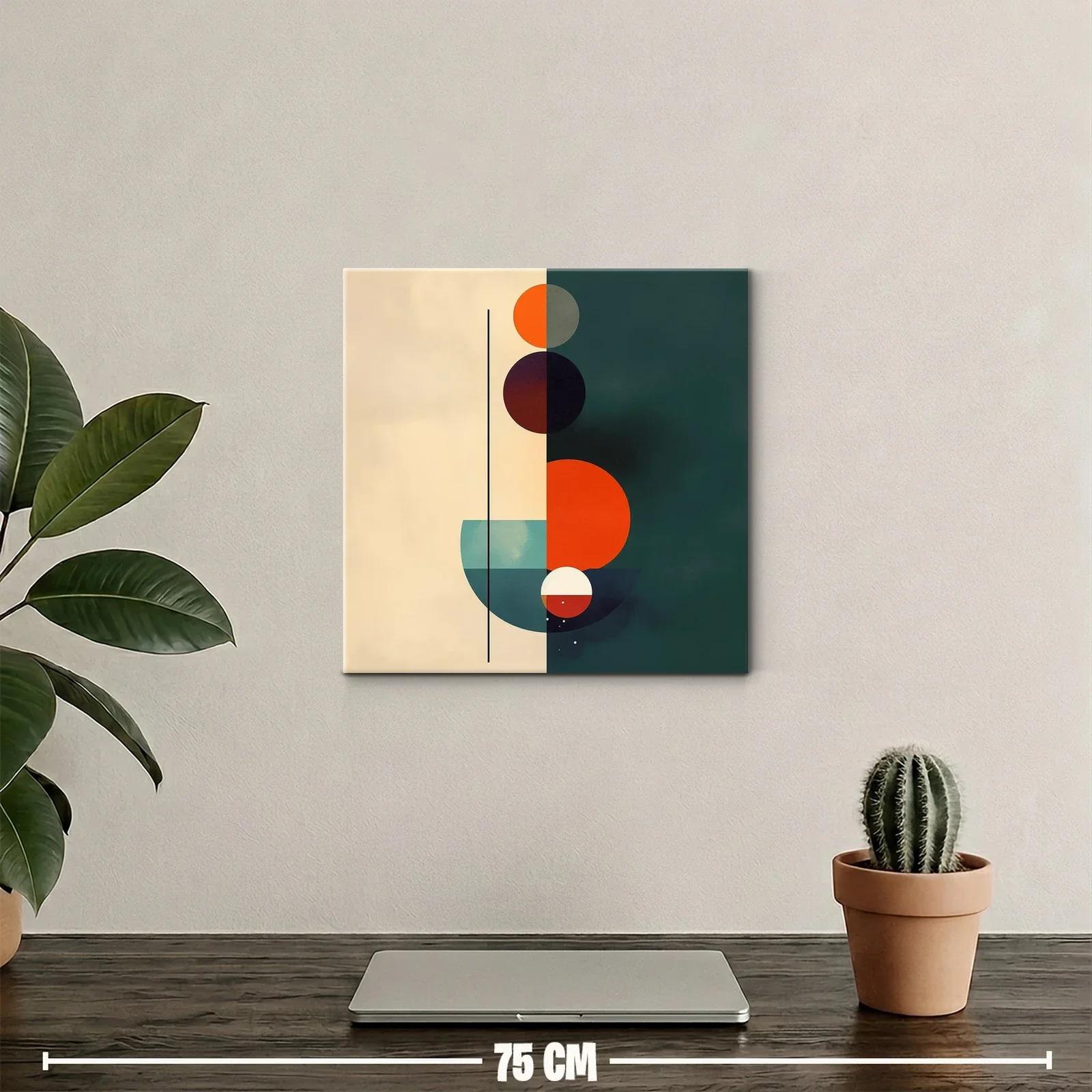 Composición geométrica con círculos y contraste vibrante — miniatura 2