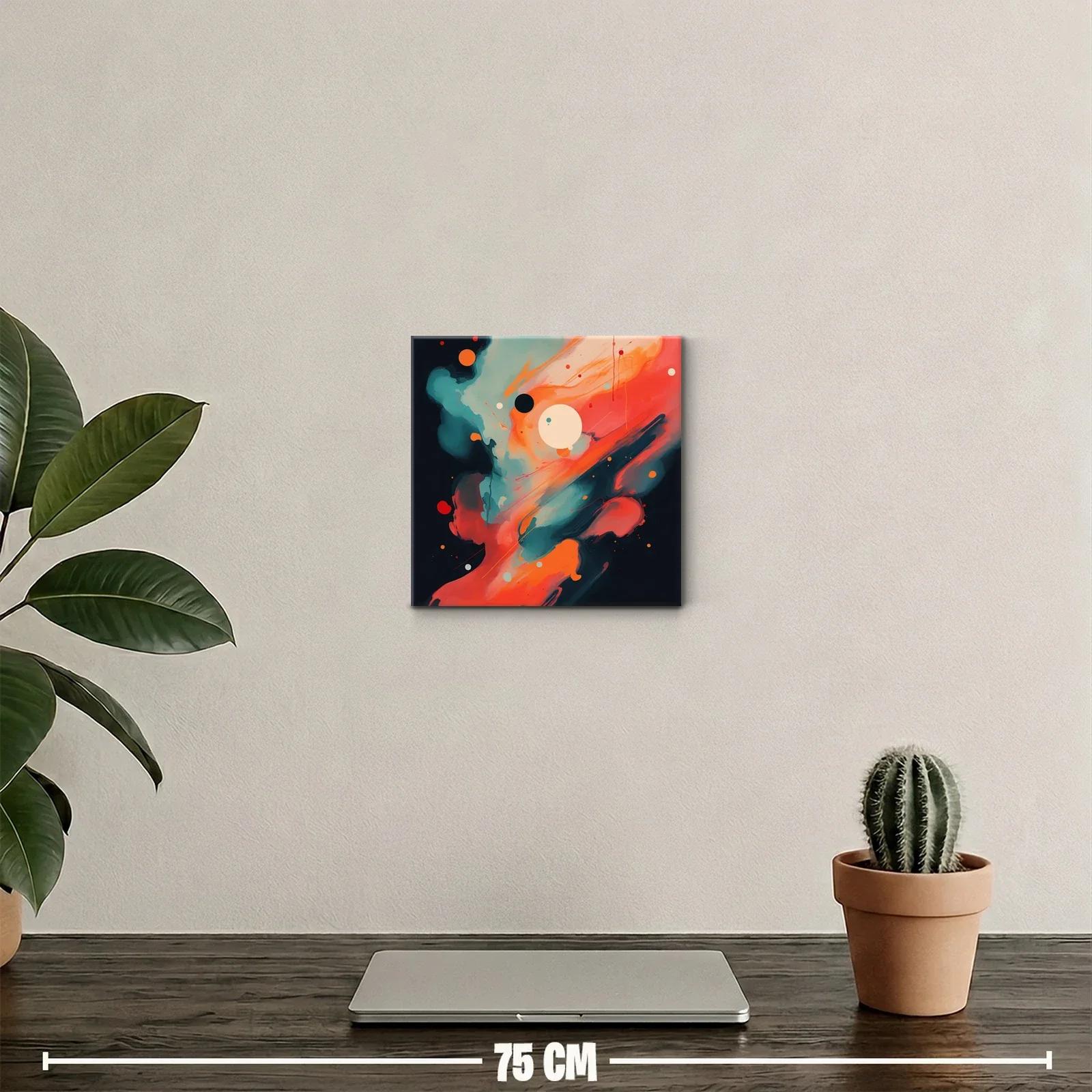 Composición vibrante con tonos cálidos y contrastantes — miniatura 2