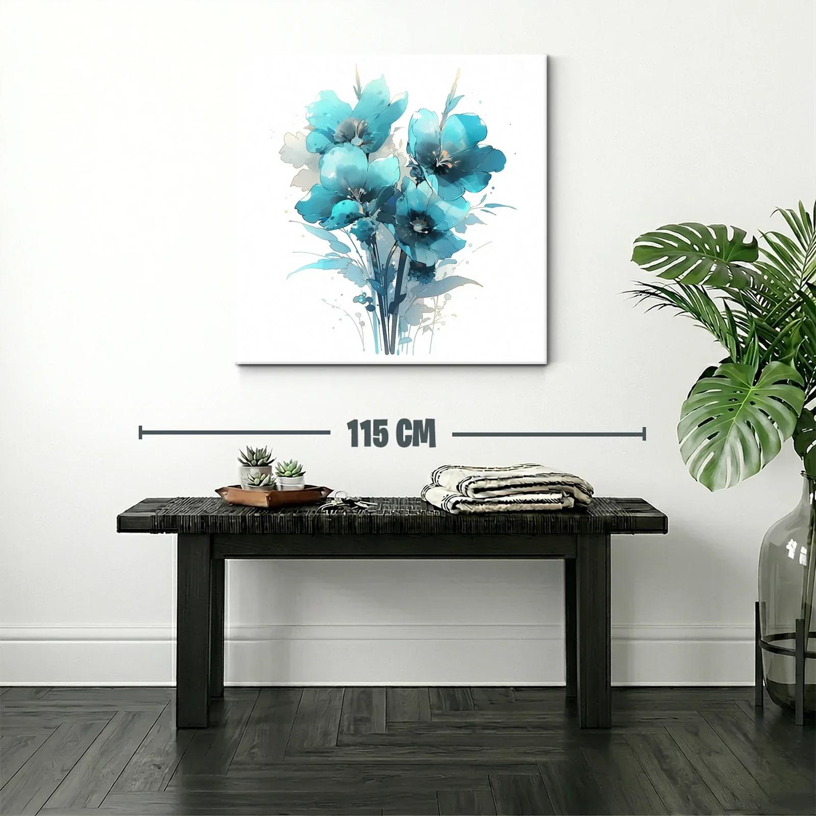 Ramo de flores azules con estilo delicado y moderno — miniatura 2