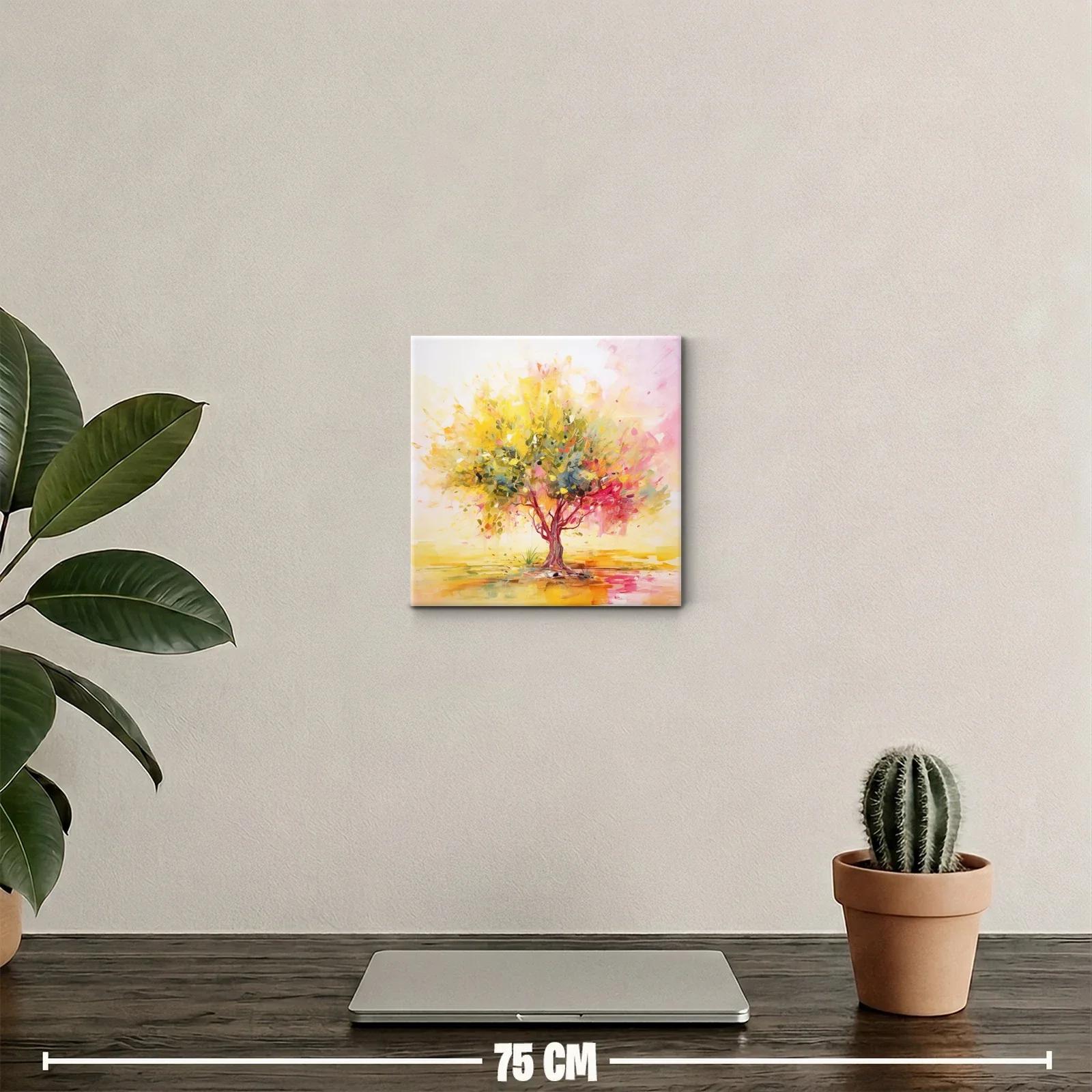 Árbol vibrante con colores cálidos y frescos — miniatura 2