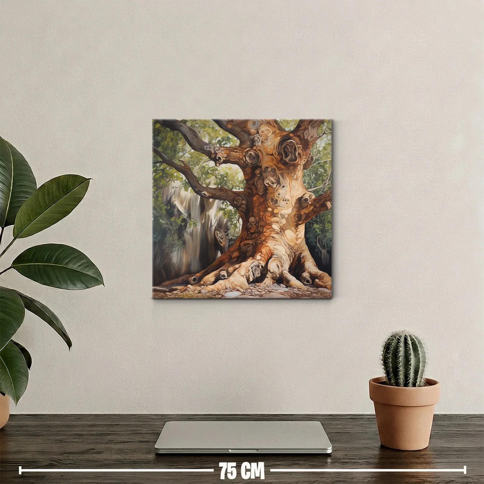Impresionante árbol centenario con tonos cálidos y verdes — miniatura 2