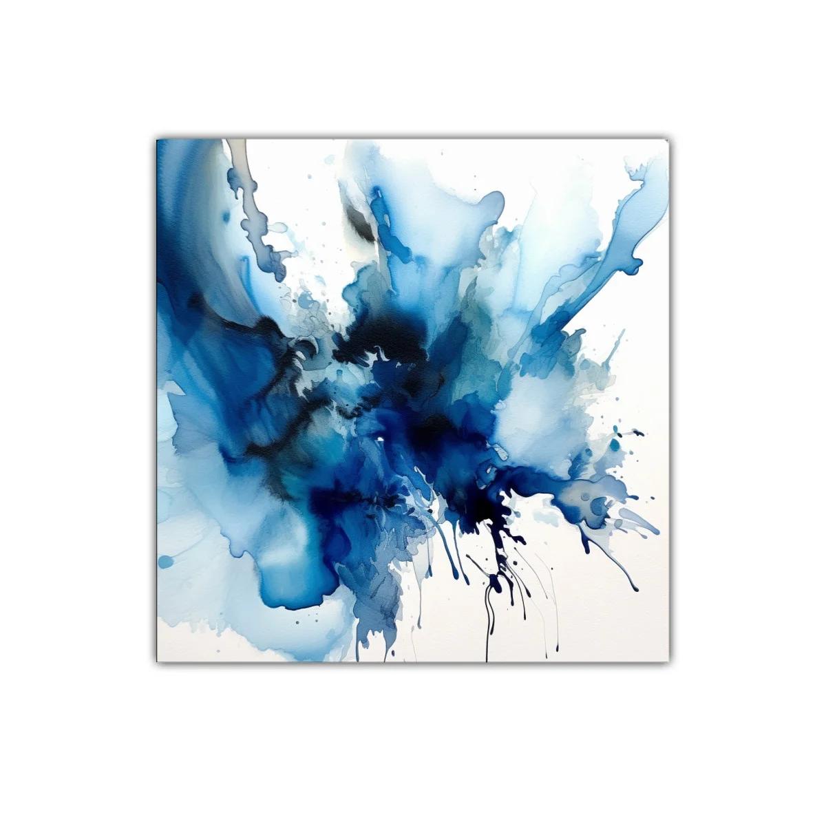Diseño abstracto en intensos tonos azules y blancos — imagen principal