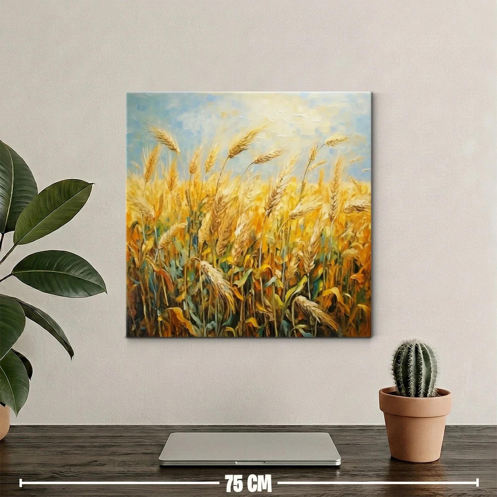 Trigal dorado bajo un cielo sereno y claro — miniatura 2