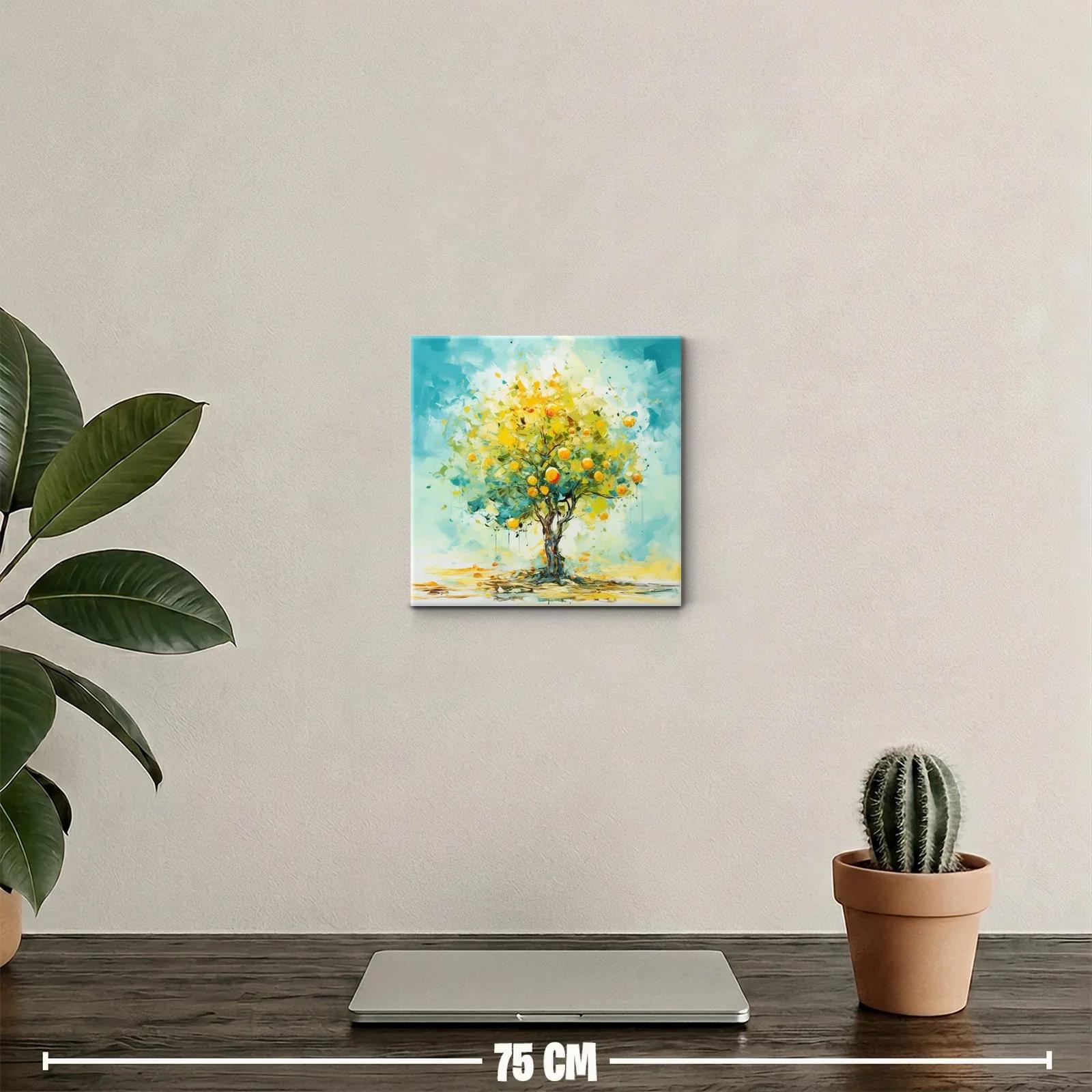 Árbol de cítricos brillante con tonos vibrantes — miniatura 2