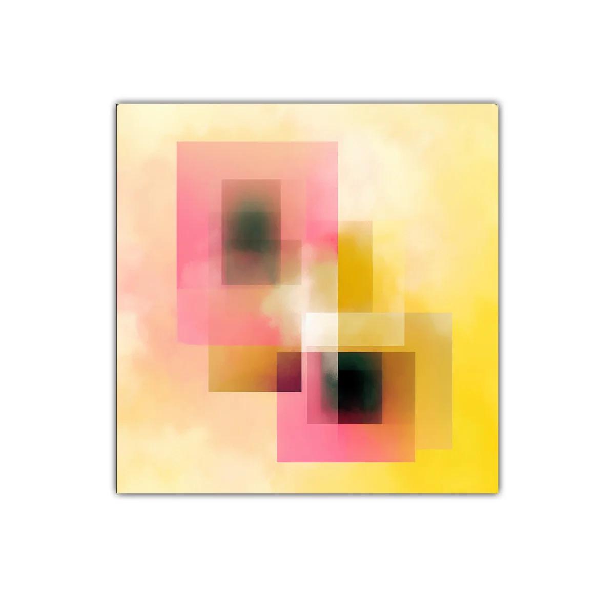 Composición abstracta con tonos cálidos y formas geométricas — imagen principal