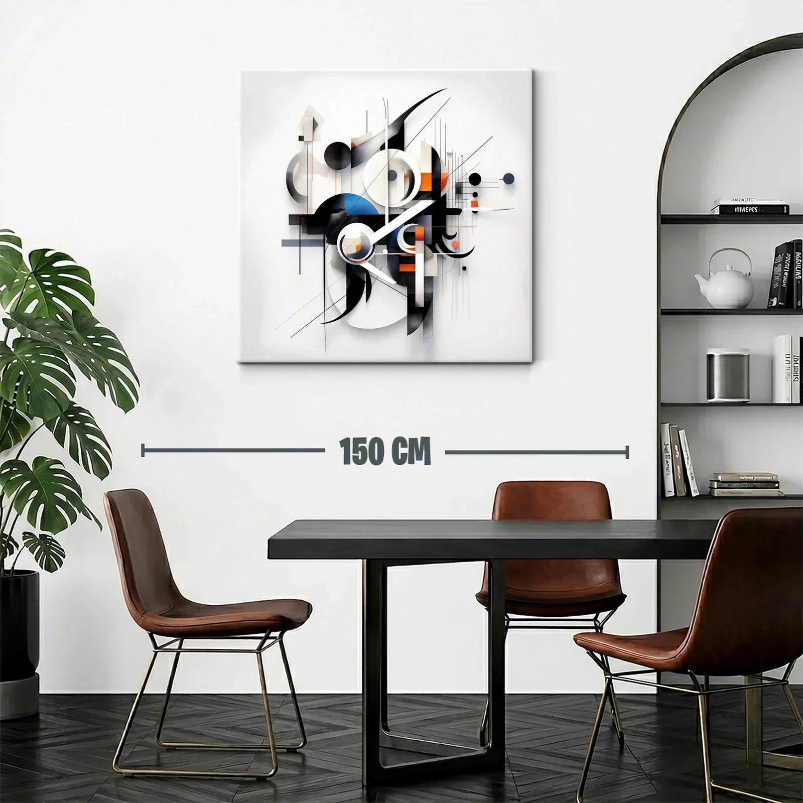Composición abstracta con formas geométricas y líneas dinámicas — miniatura 2