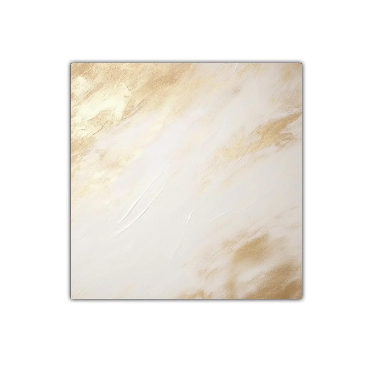 Cuadro abstracto en tonos beige y crema cálidos