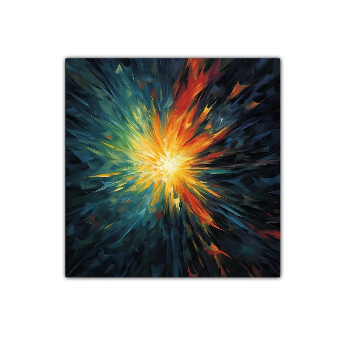 Explosión de luz y color en movimiento dinámico