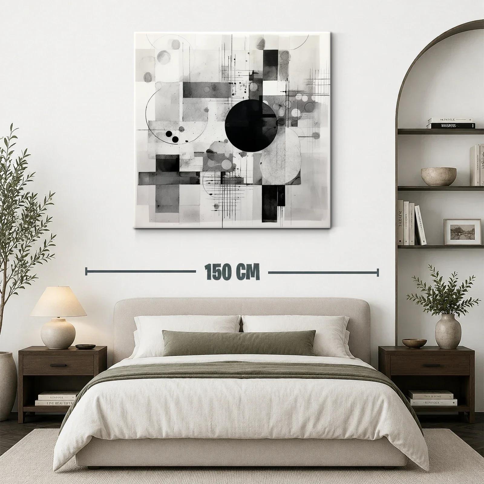Composición geométrica en blanco negro y grises — miniatura 3