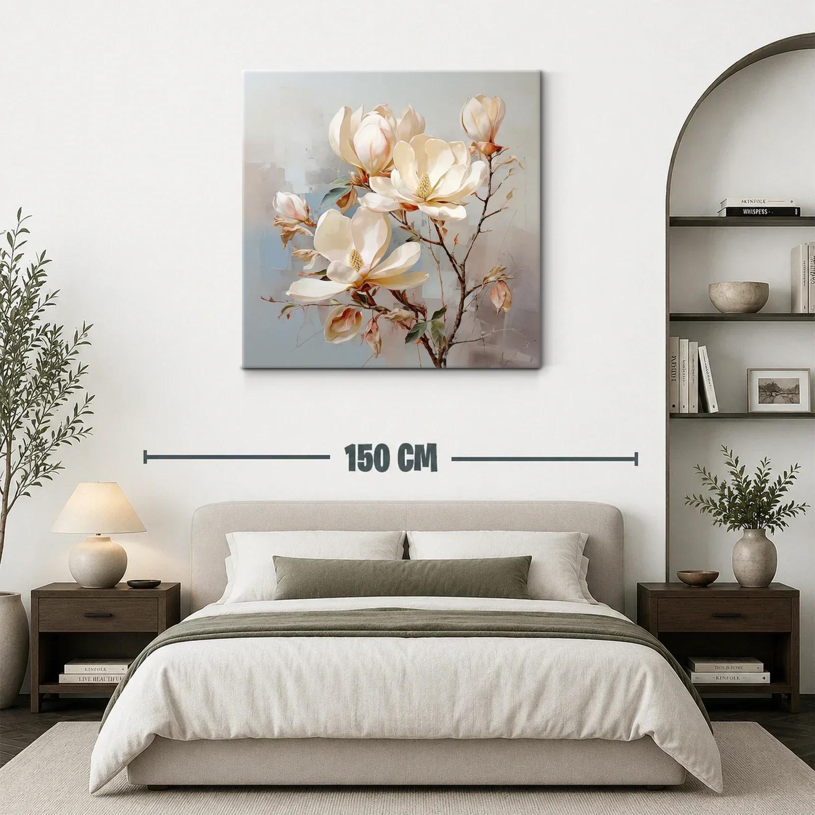Elegancia natural con flores blancas y tonos neutros — miniatura 3