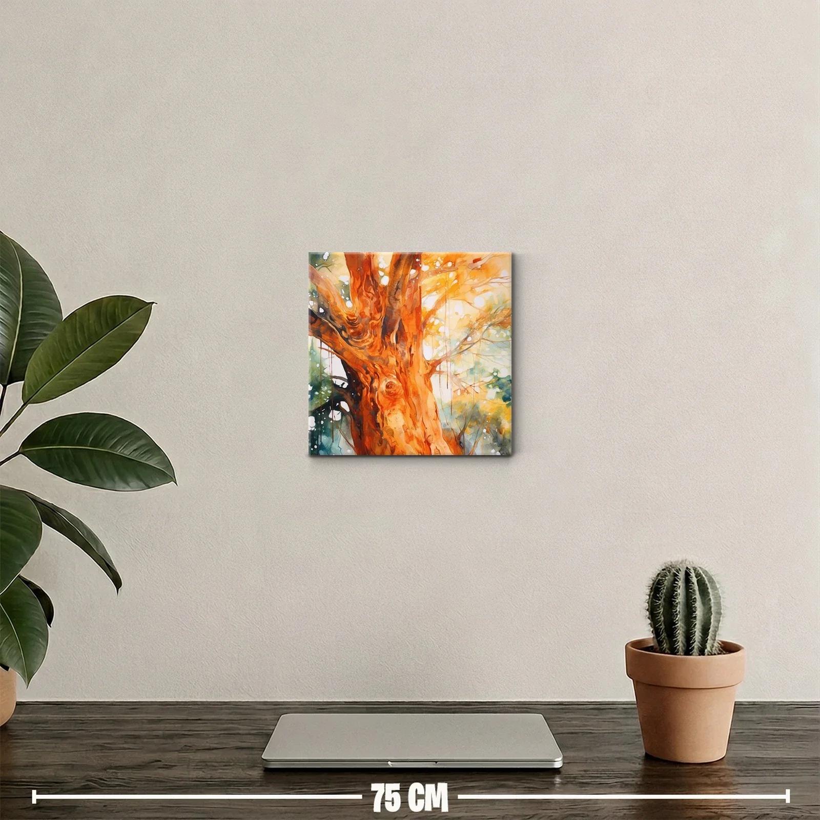 Árbol iluminado con tonos cálidos y detalle natural — miniatura 2