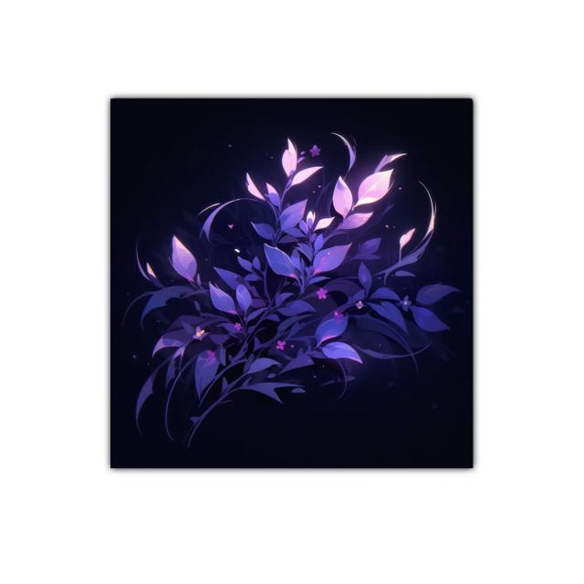 Composición floral en tonos violeta y púrpura luminosos