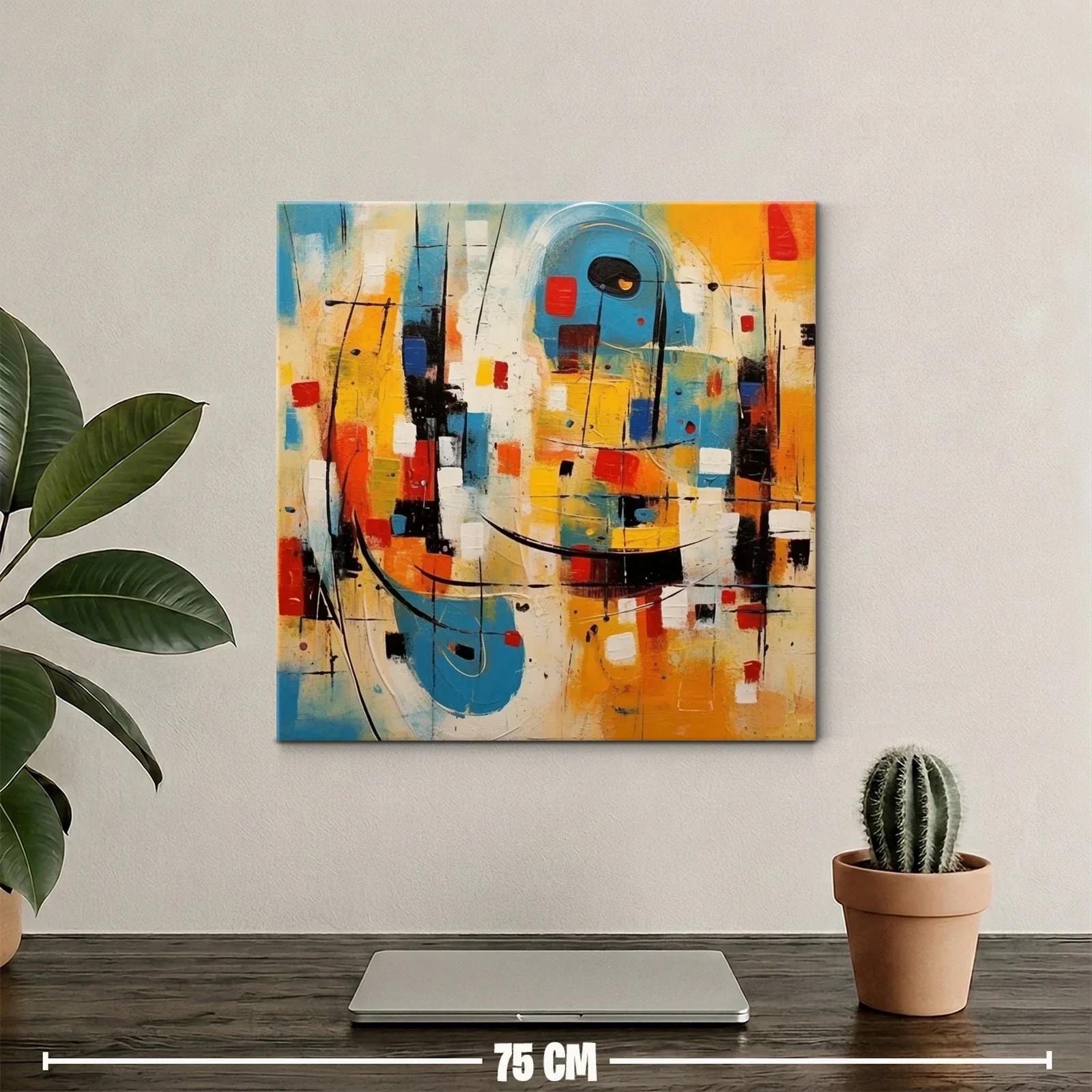 Composición abstracta vibrante con formas geométricas — miniatura 2