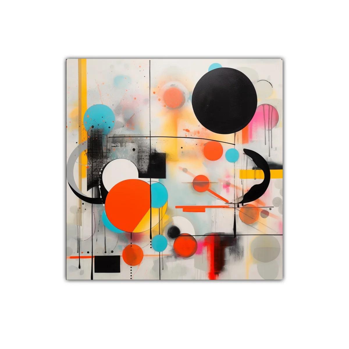 Composición abstracta con formas geométricas y colores vibrantes — imagen principal