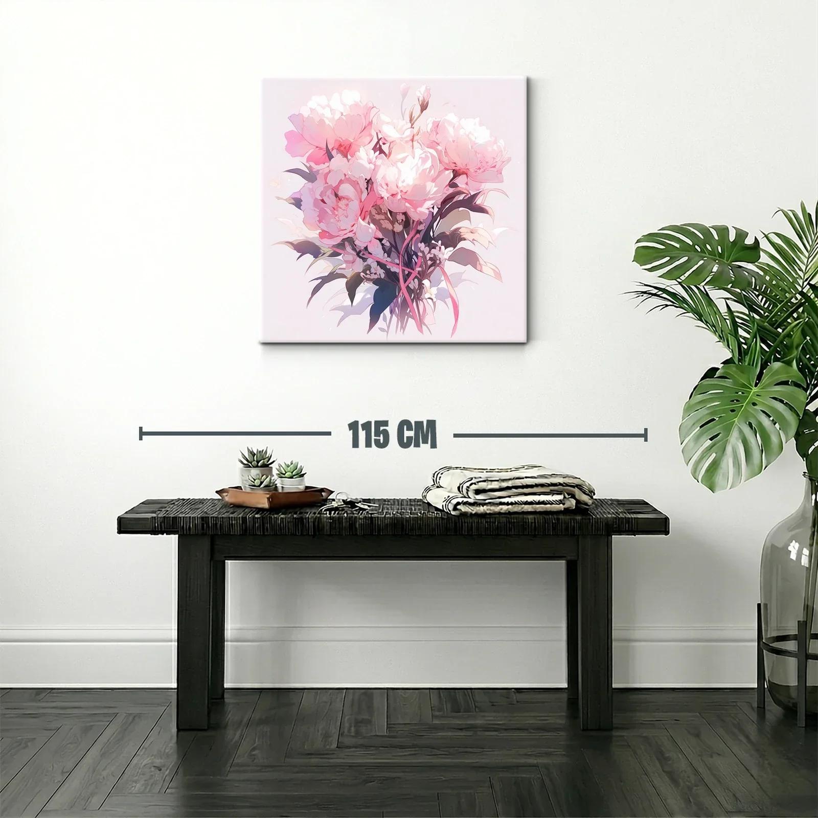Elegancia floral con bouquet en tonos rosas suaves — miniatura 2