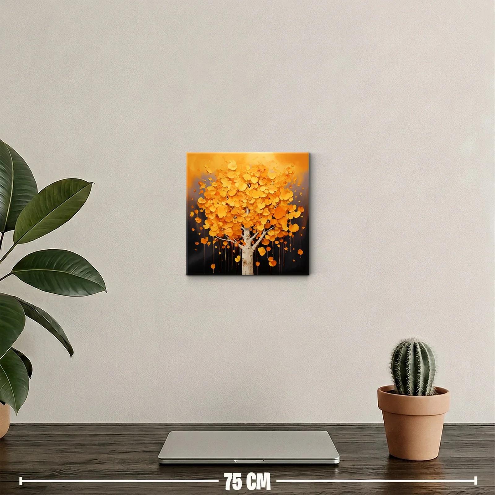 Árbol otoñal con hojas en tonos cálidos y vibrantes — miniatura 2