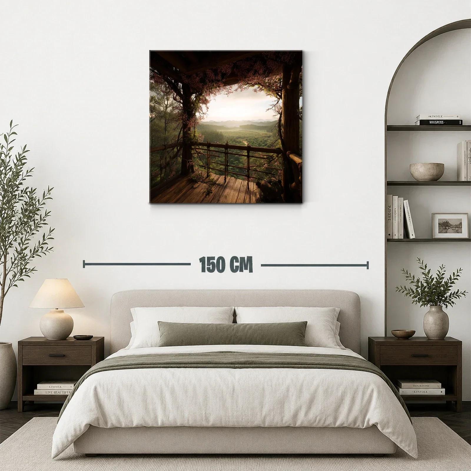 Vistas Naturales Desde Terraza Entre Flores y Madera — miniatura 3