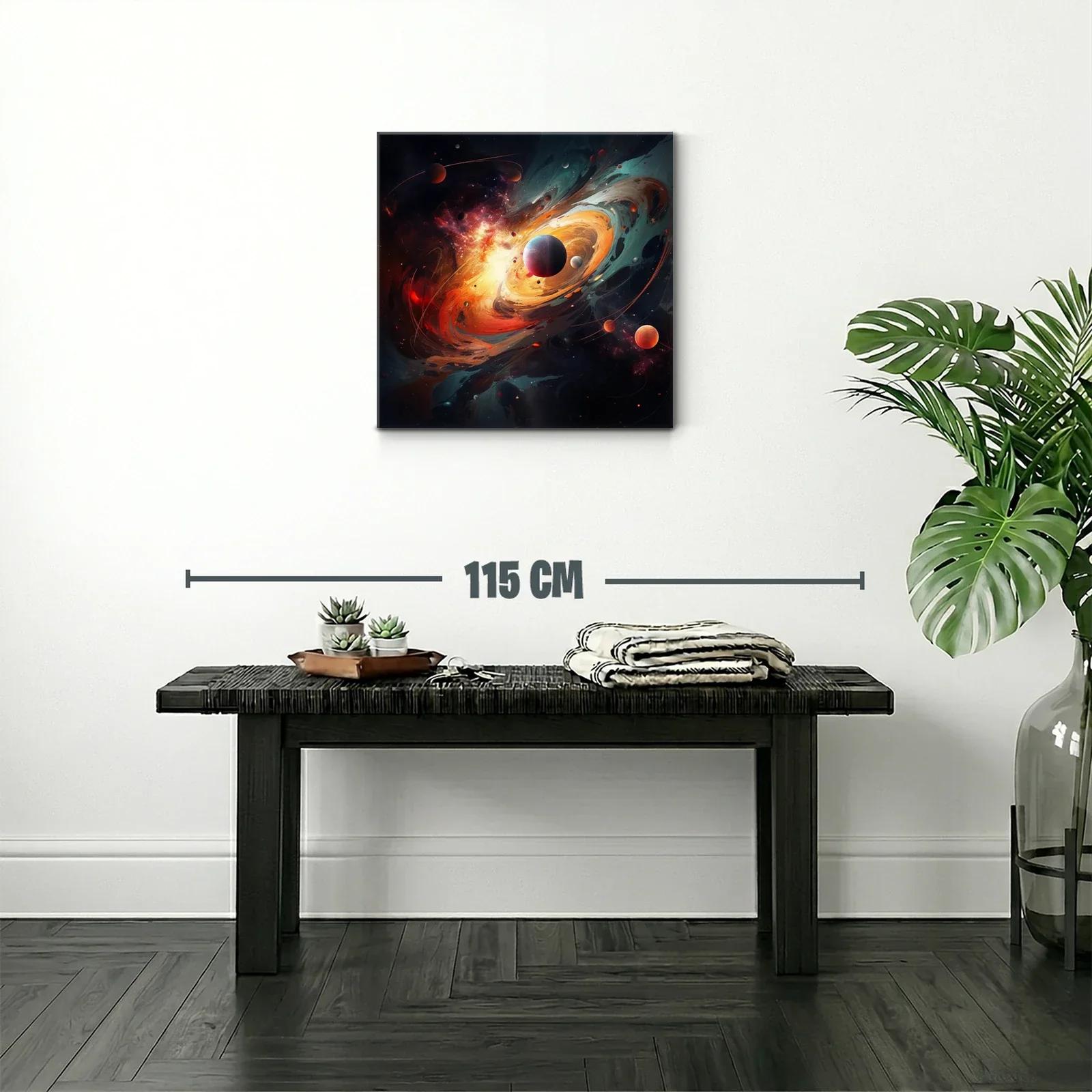 Explosión Cósmica con Planetas en Movimiento — miniatura 2