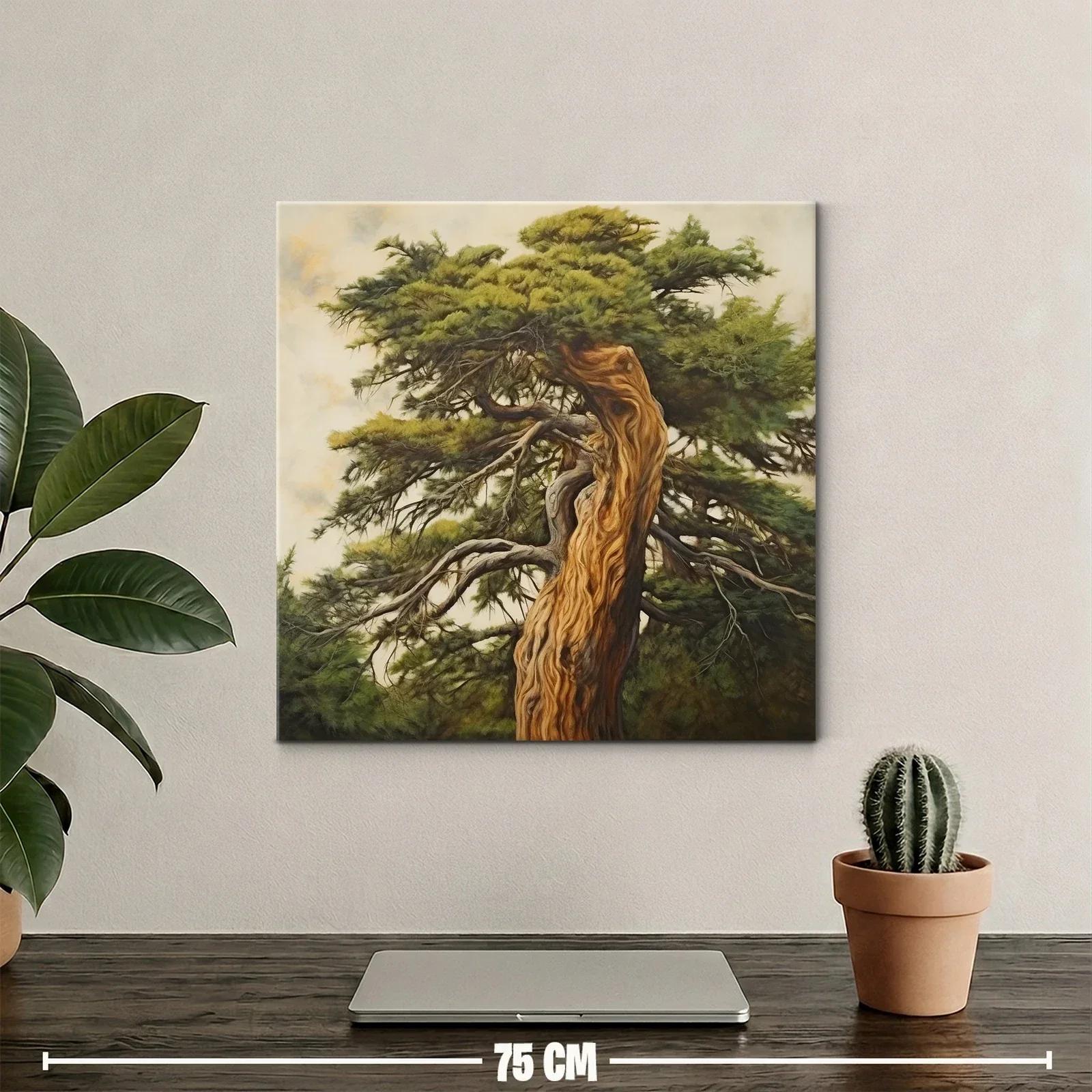 Imponente árbol centenario con texturas naturales y tonos tierra — miniatura 2