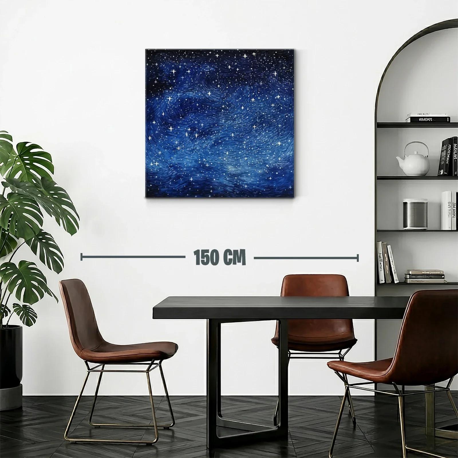 Cielo estrellado con tonos profundos y movimiento dinámico — miniatura 2