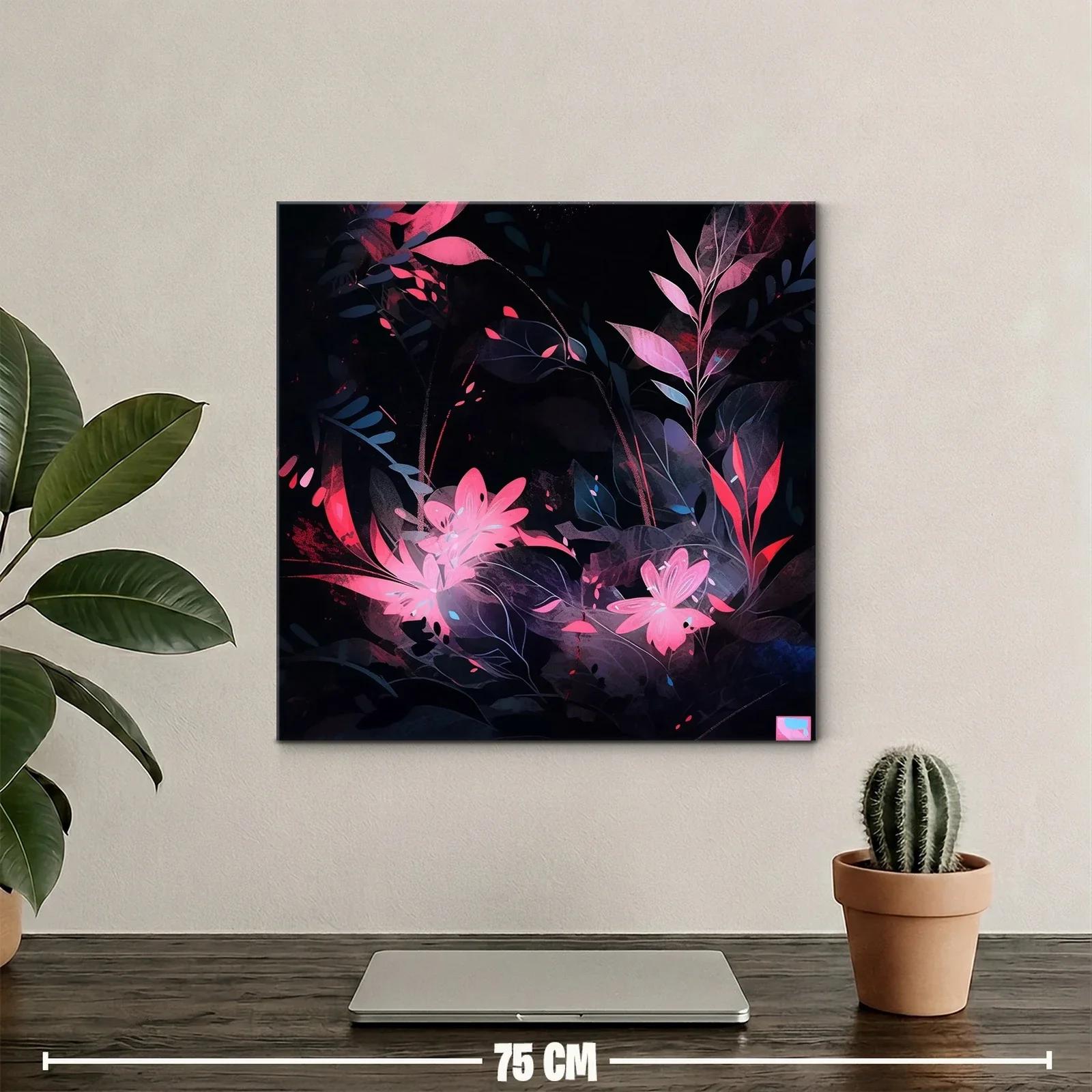 Composición Floral en Tonos Oscuros con Destellos Rosados — miniatura 2
