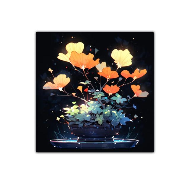 Flores luminosas en composición elegante y moderna