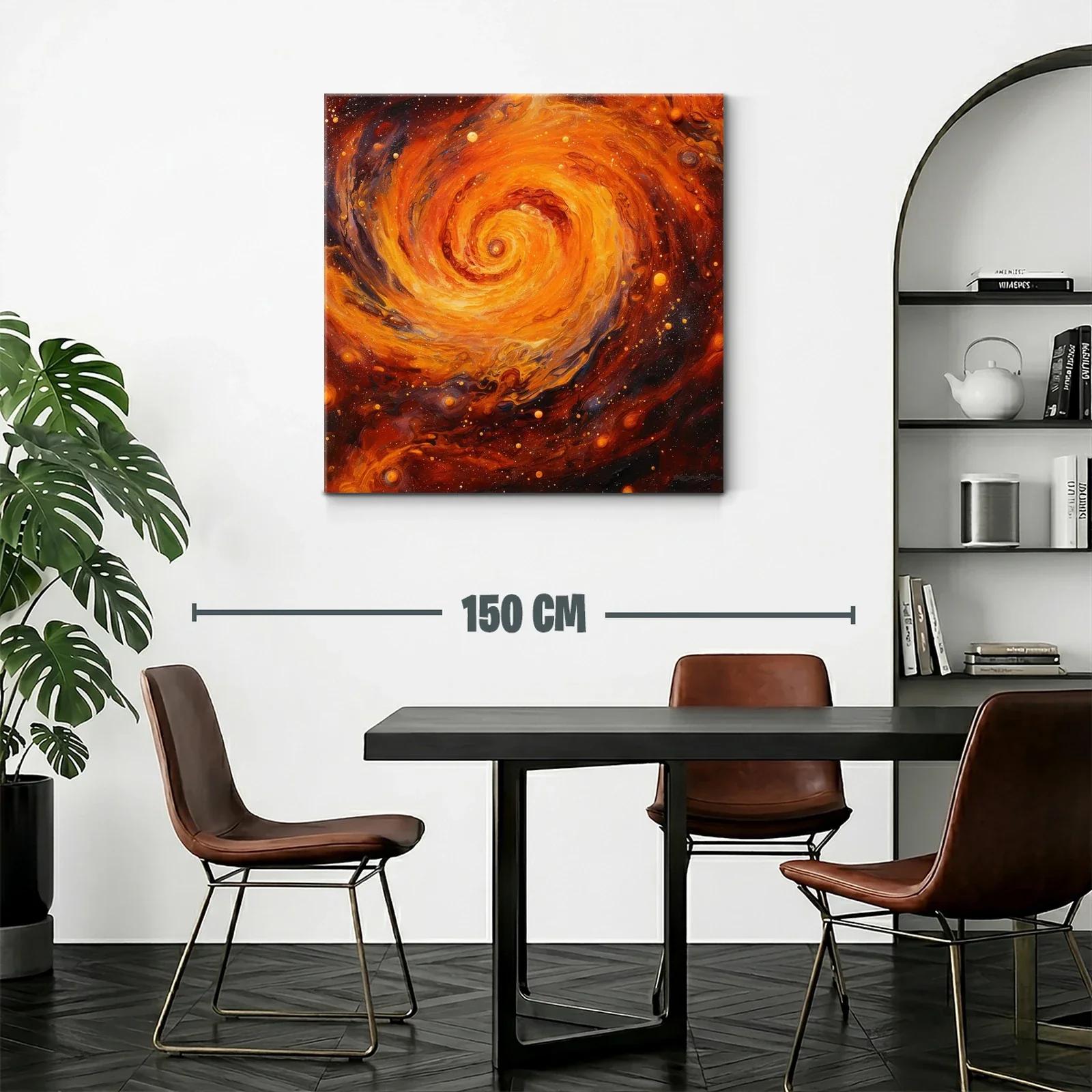 Espiral Cósmico en Tonos Cálidos y Vibrantes — miniatura 2