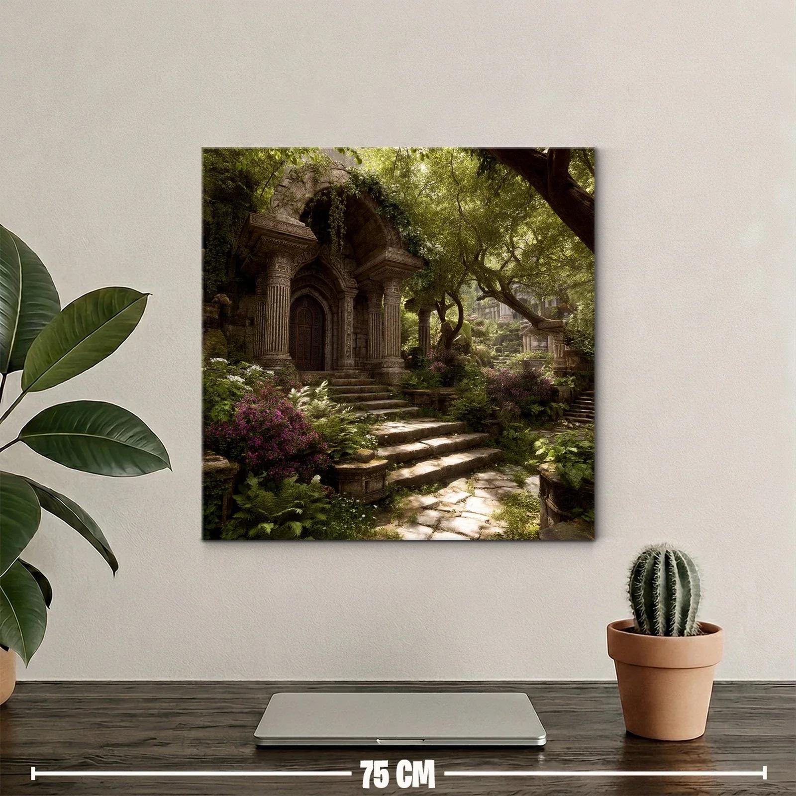 Escena mística de ruinas antiguas entre naturaleza viva — miniatura 2