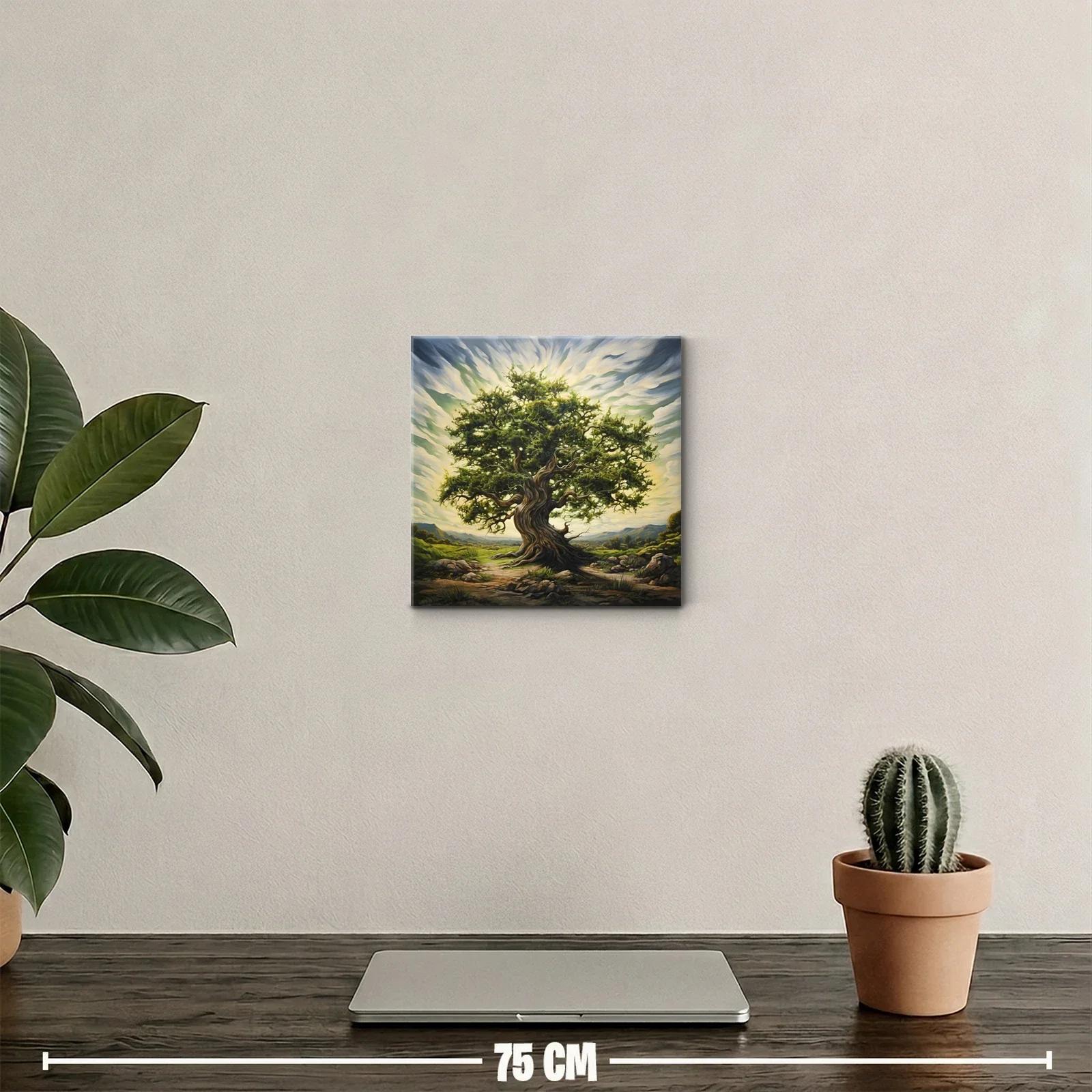 Árbol milenario en paisaje natural y luminoso — miniatura 2