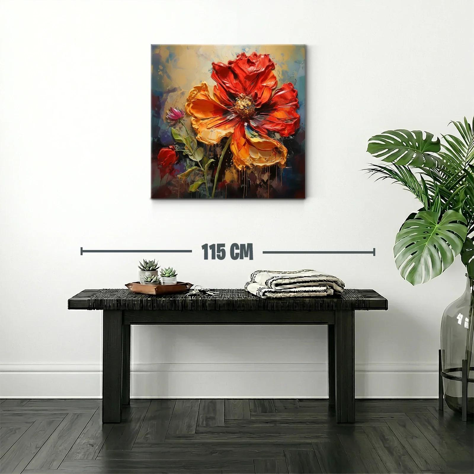 Flor intensa en tonos cálidos y vibrantes — miniatura 2