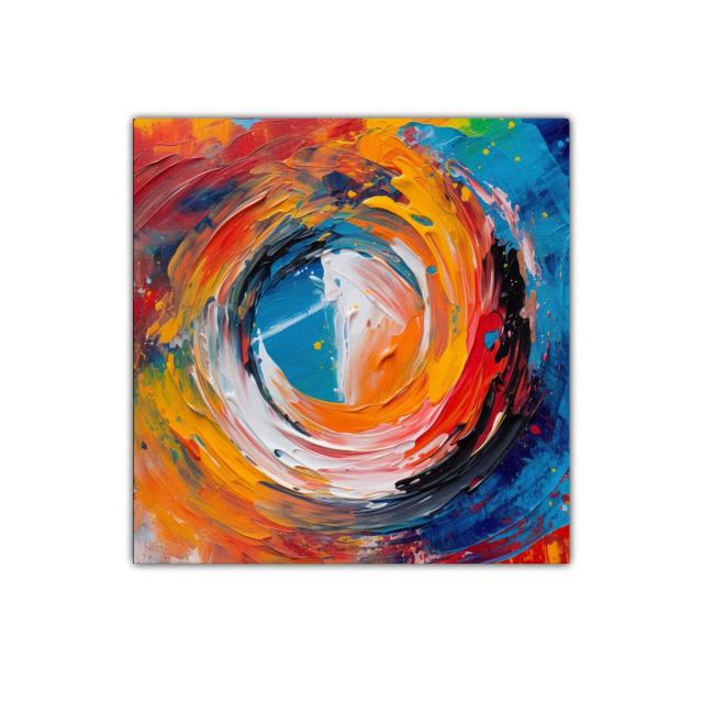 Explosión de color vibrante en espiral dinámica