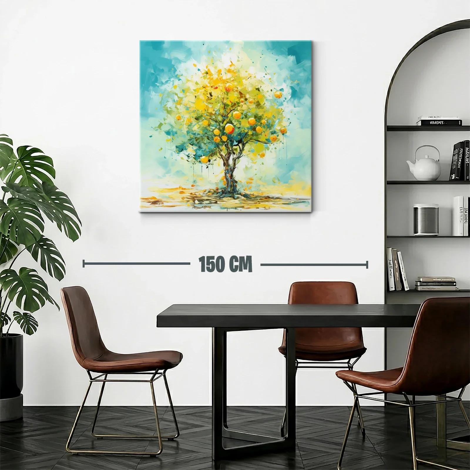 Árbol de cítricos brillante con tonos vibrantes — miniatura 2
