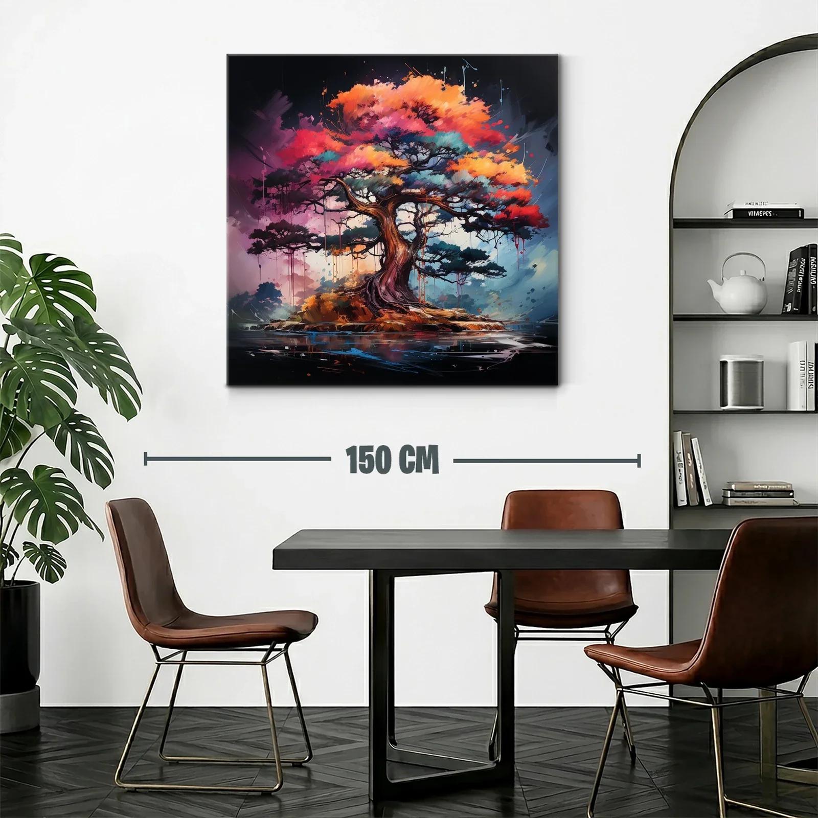 Árbol lleno de vida con tonos vibrantes y detalle dinámico — miniatura 2