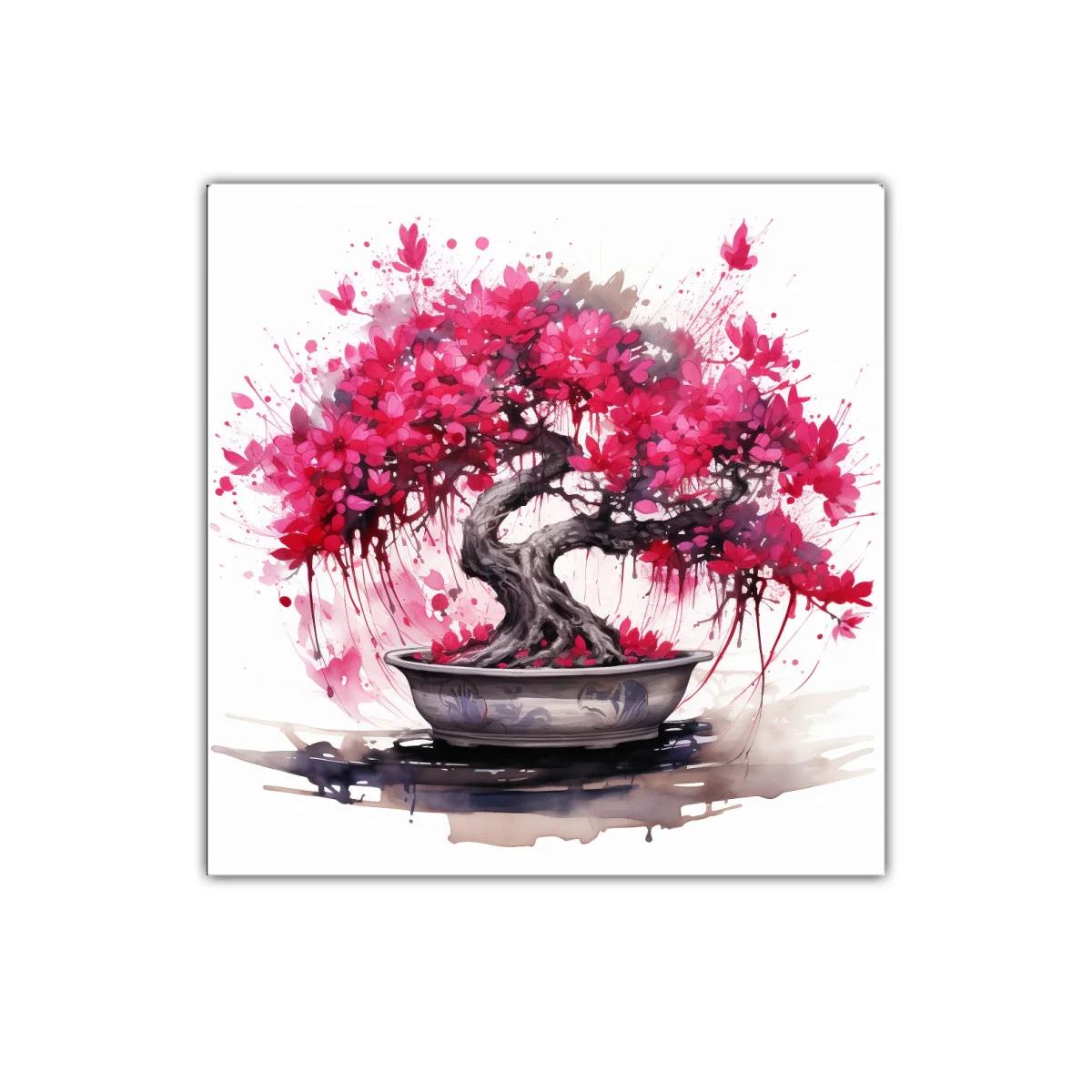 Bonsái con flores vibrantes para decoración elegante — imagen principal