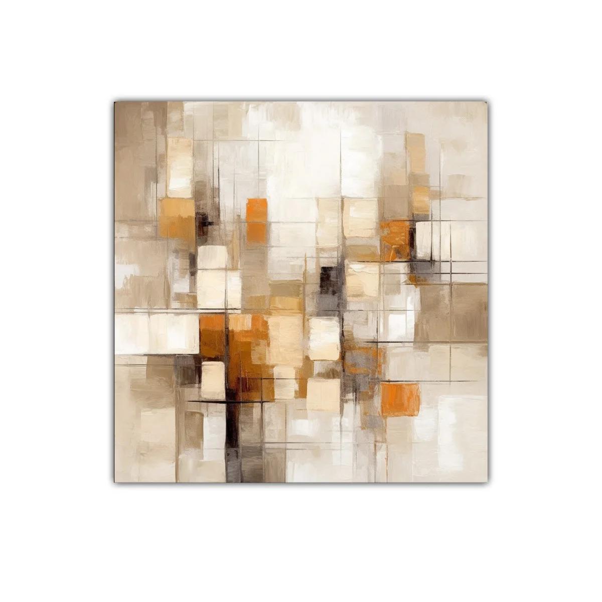 Composición abstracta cálida con formas geométricas — imagen principal