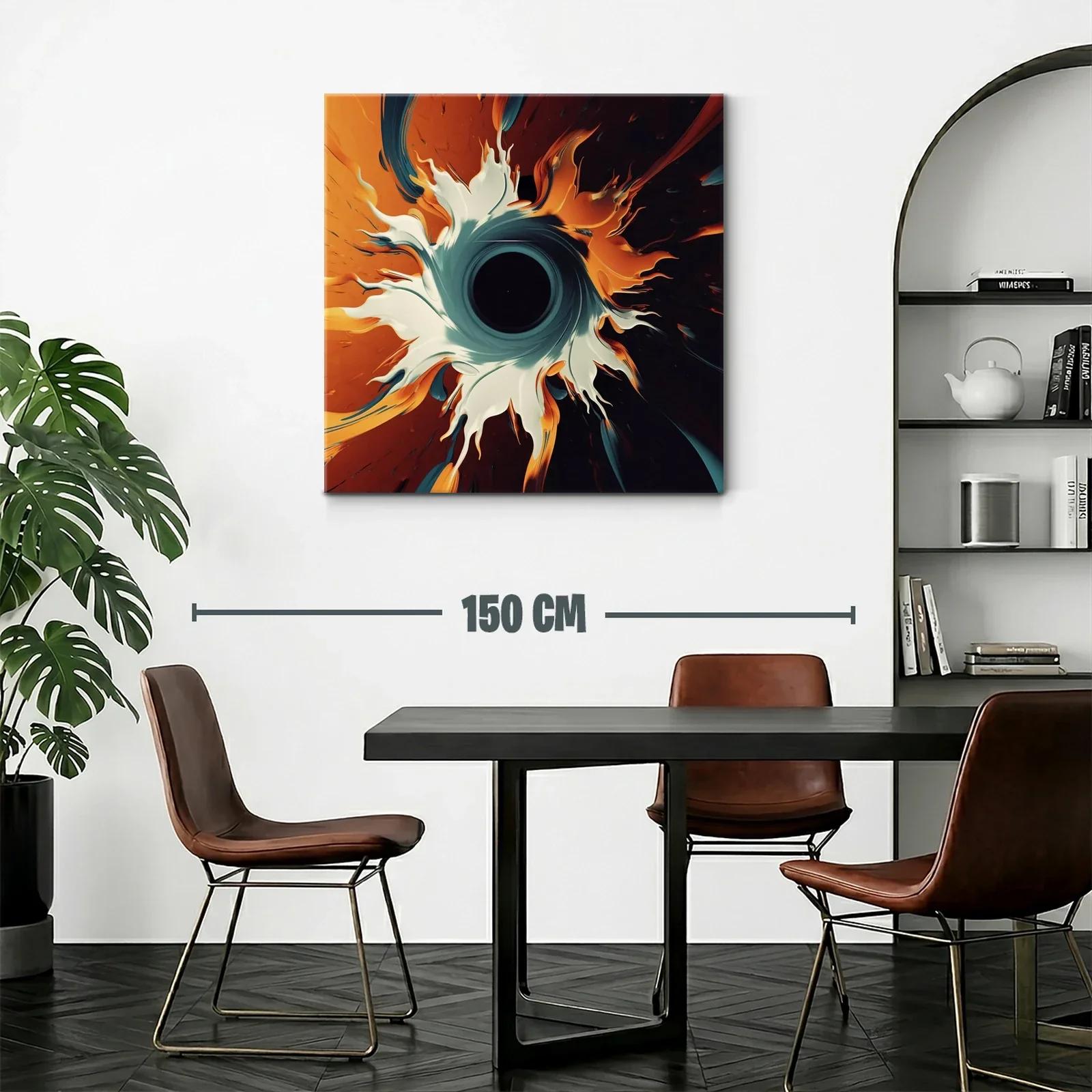 Abstracción dinámica en tonos cálidos y contrastes profundos — miniatura 2