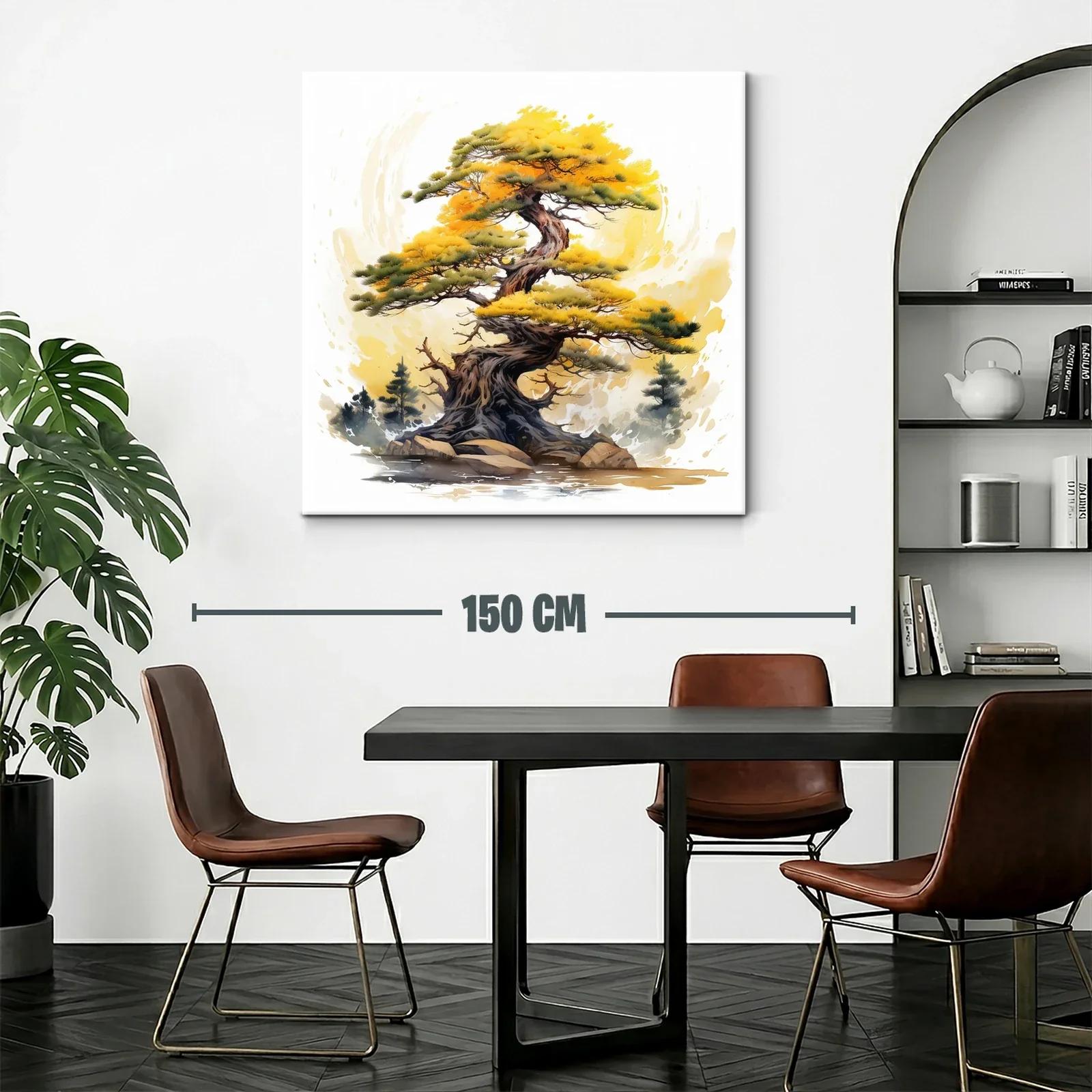 Árbol antiguo con follaje dorado y detalles naturales — miniatura 2