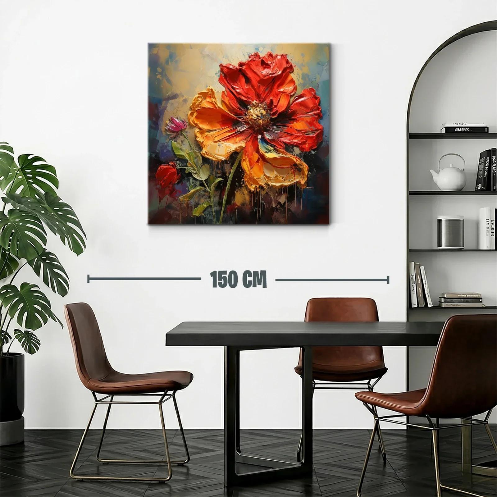 Flor intensa en tonos cálidos y vibrantes — miniatura 2