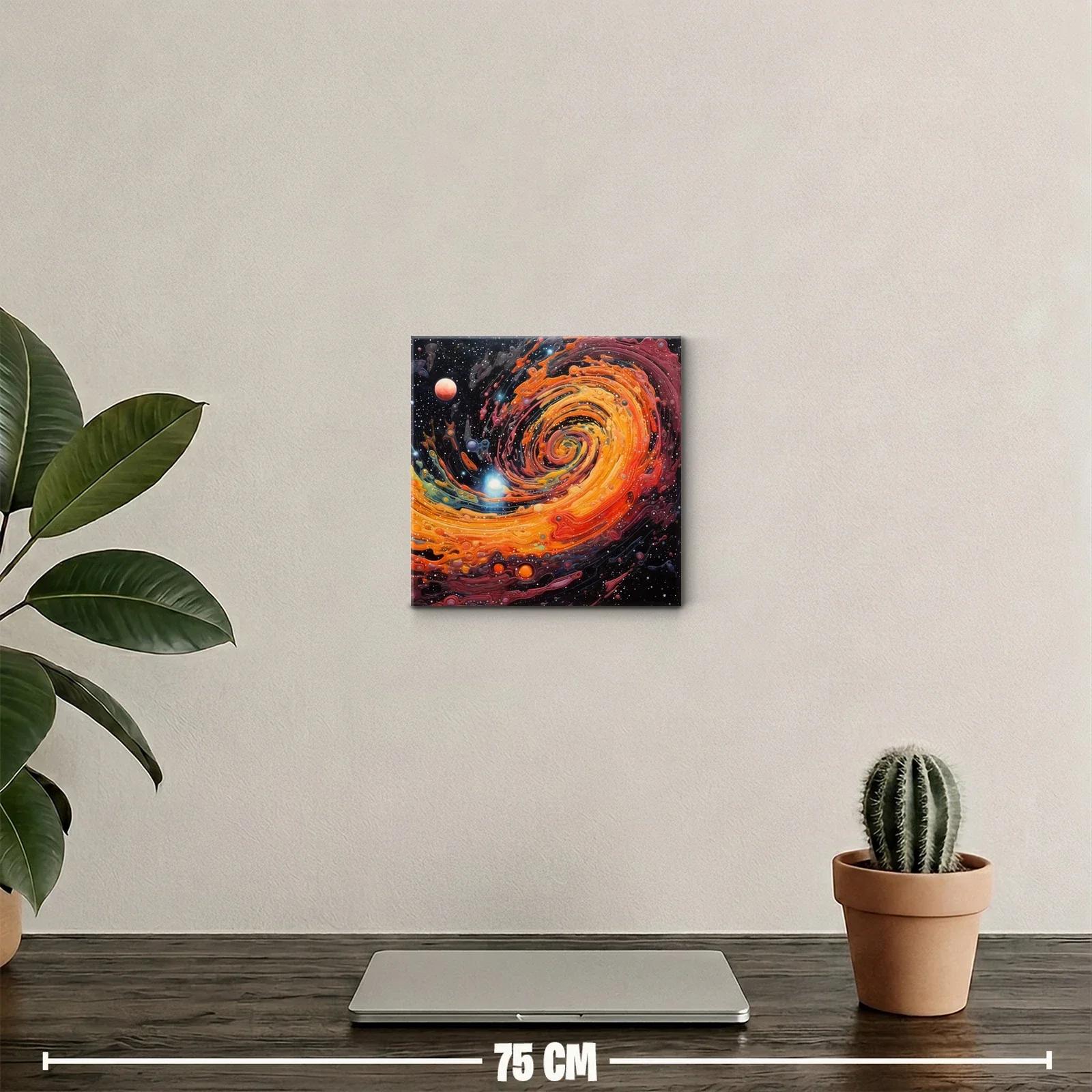 Espiral Galáctico en Tonos Cálidos y Vibrantes — miniatura 2