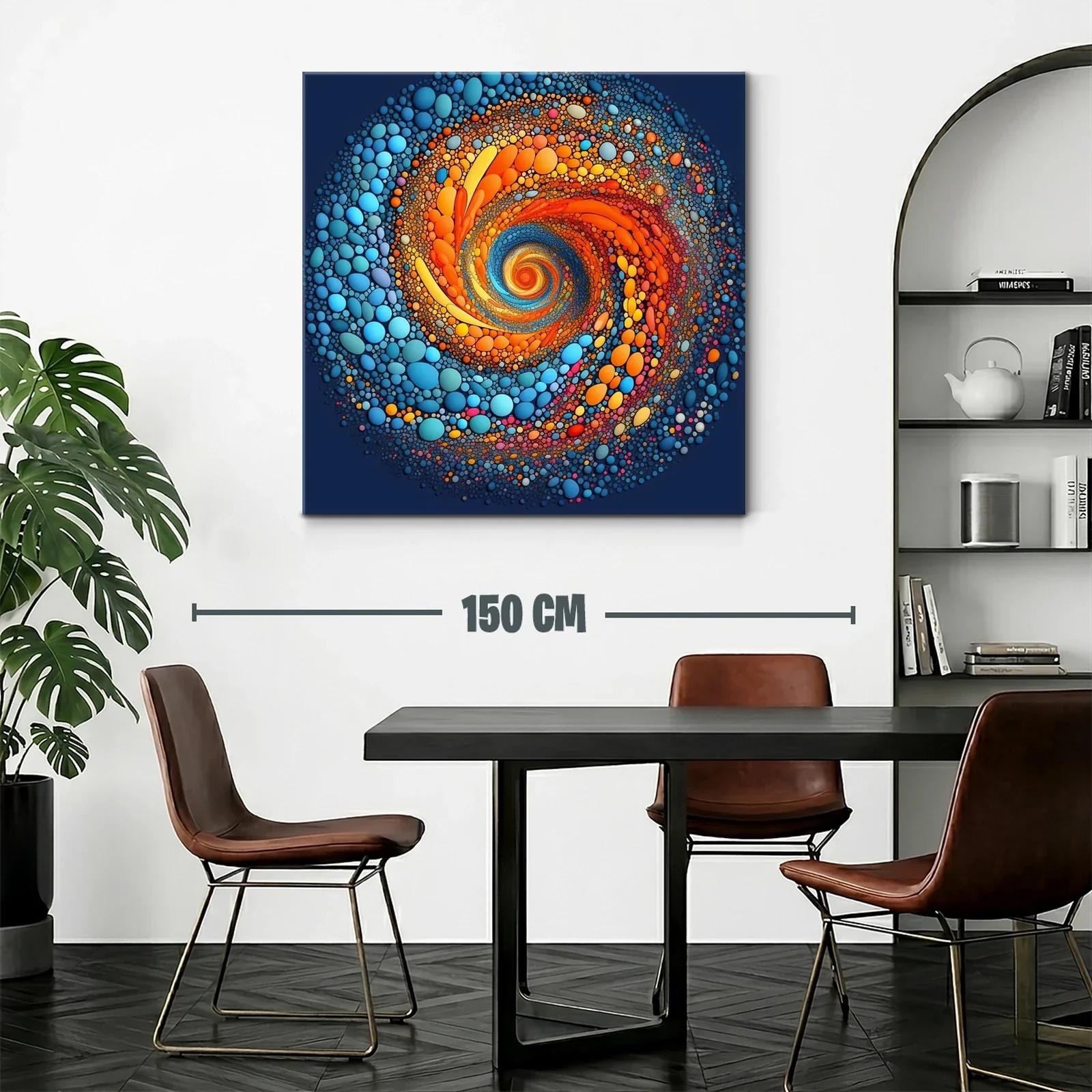 Explosión cromática en espiral de formas circulares — miniatura 2