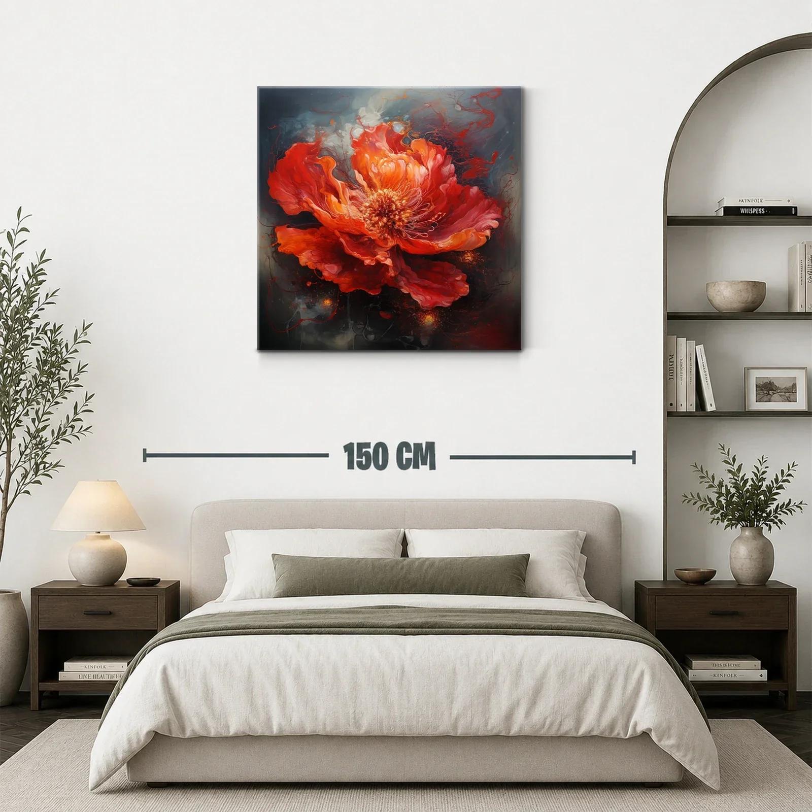 Florecer intenso en rojo vibrante con energía dinámica — miniatura 3